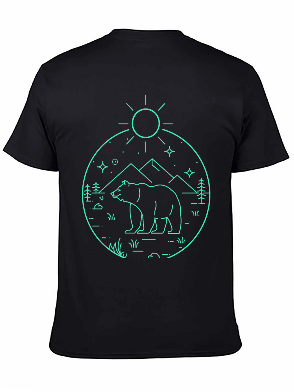 Bear Mountain Outline Graphic T-Shirt