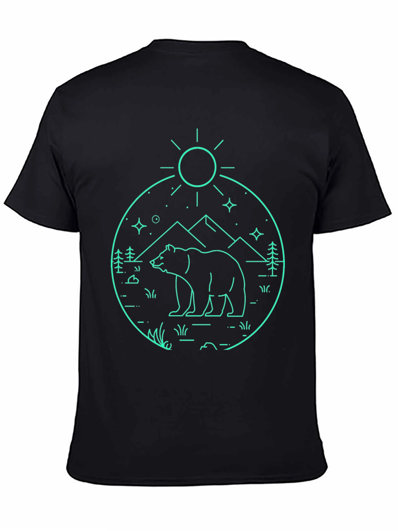 Bear Mountain Outline Graphic T-Shirt