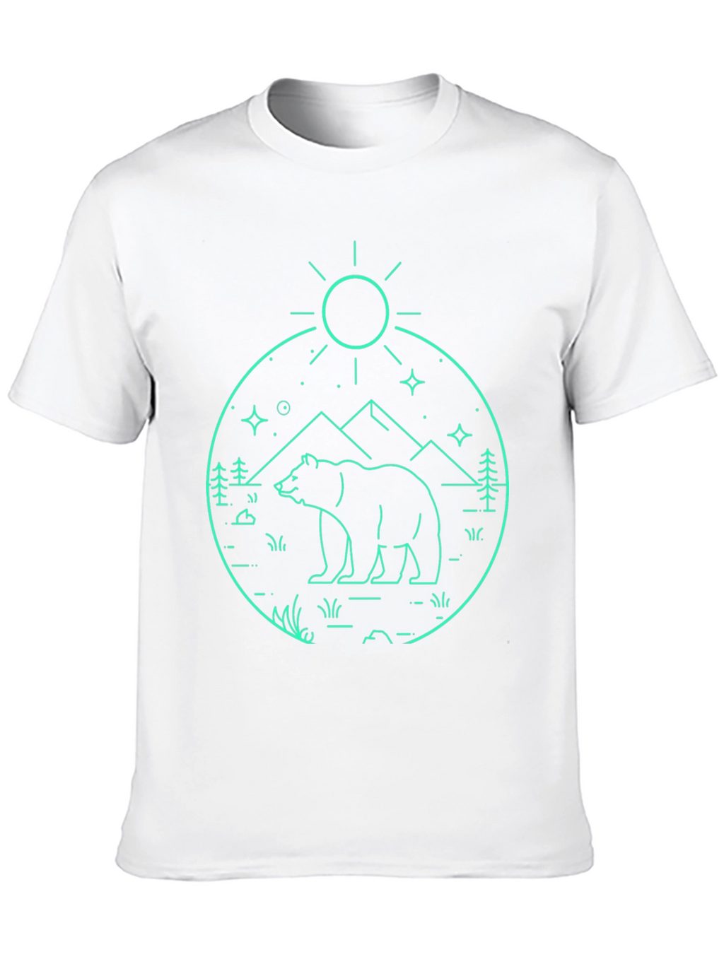 Bear Mountain Outline Graphic T-Shirt