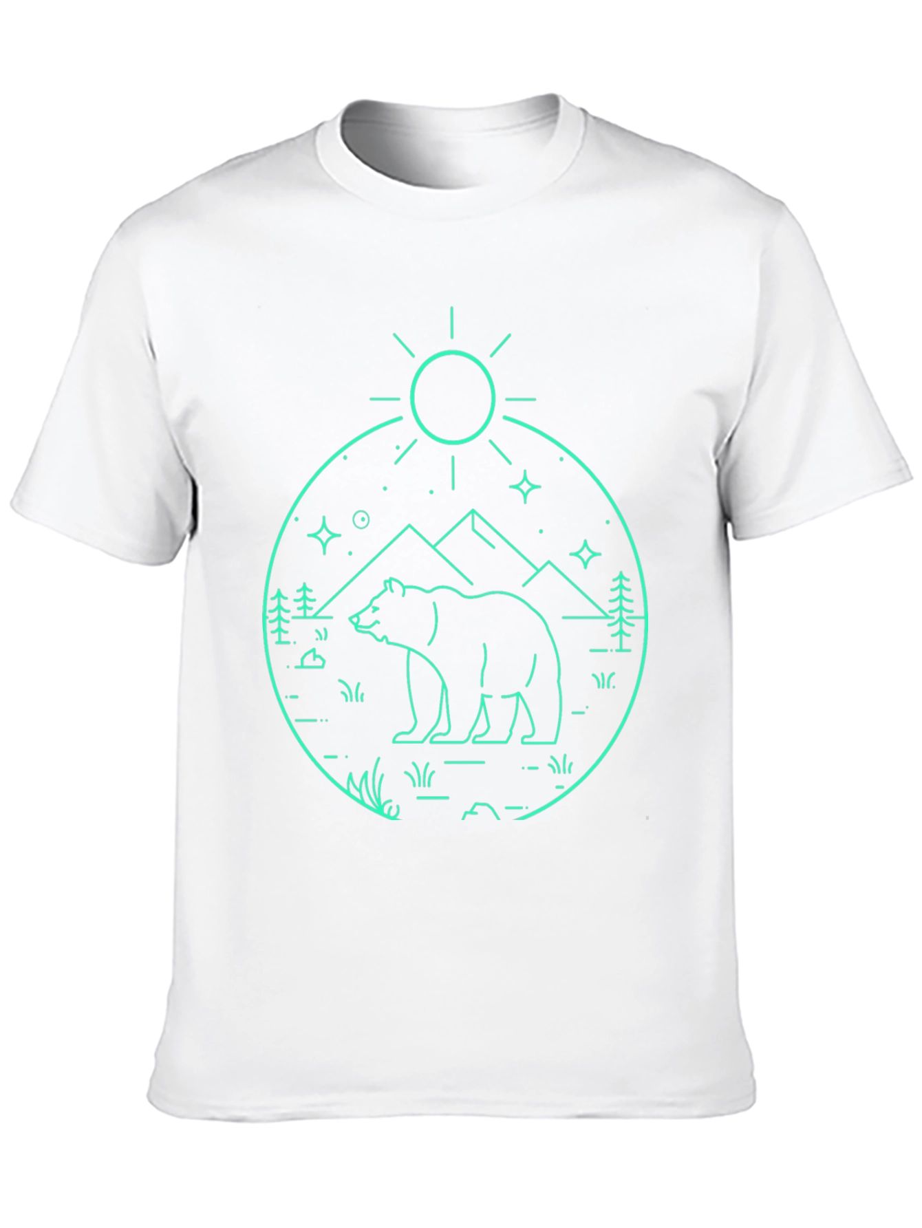 Bear Mountain Outline Graphic T-Shirt