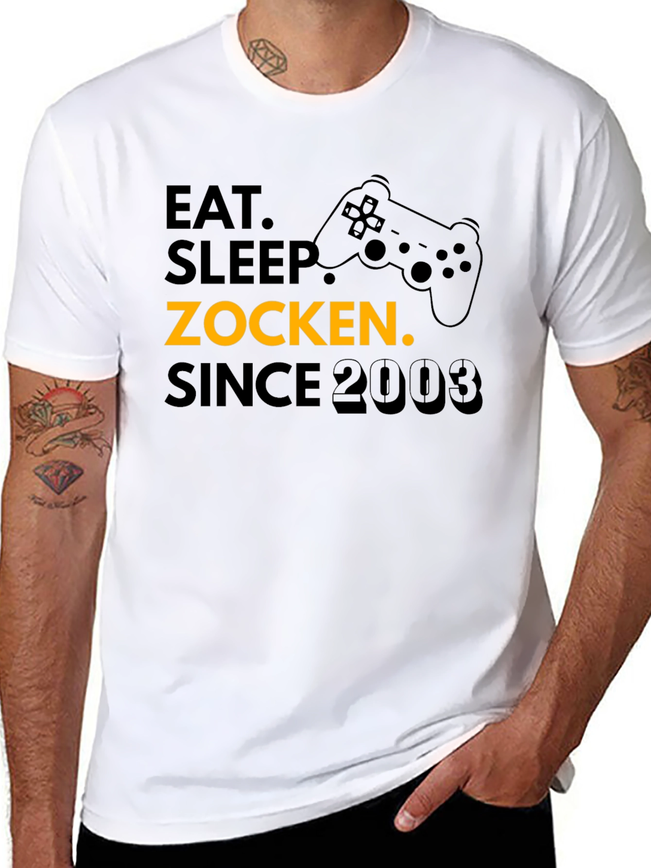 Eat Sleep Zocken Since 2003 Gaming T-Shirt