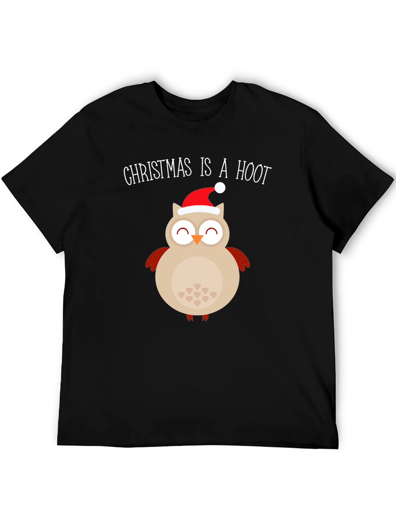 Christmas Owl T-Shirt - Christmas Is A Hoot Festive Tee