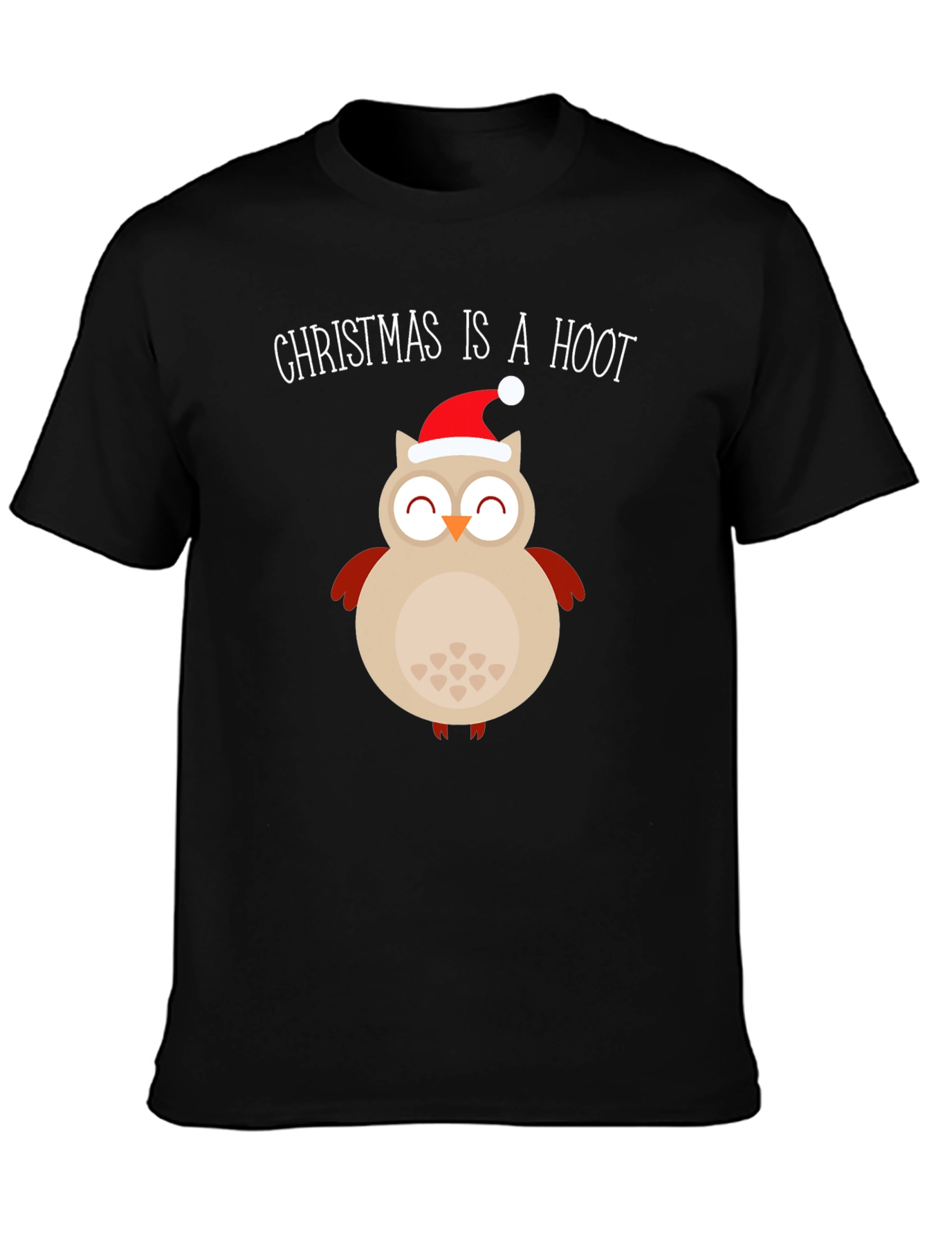 Christmas Owl T-Shirt - Christmas Is A Hoot Festive Tee
