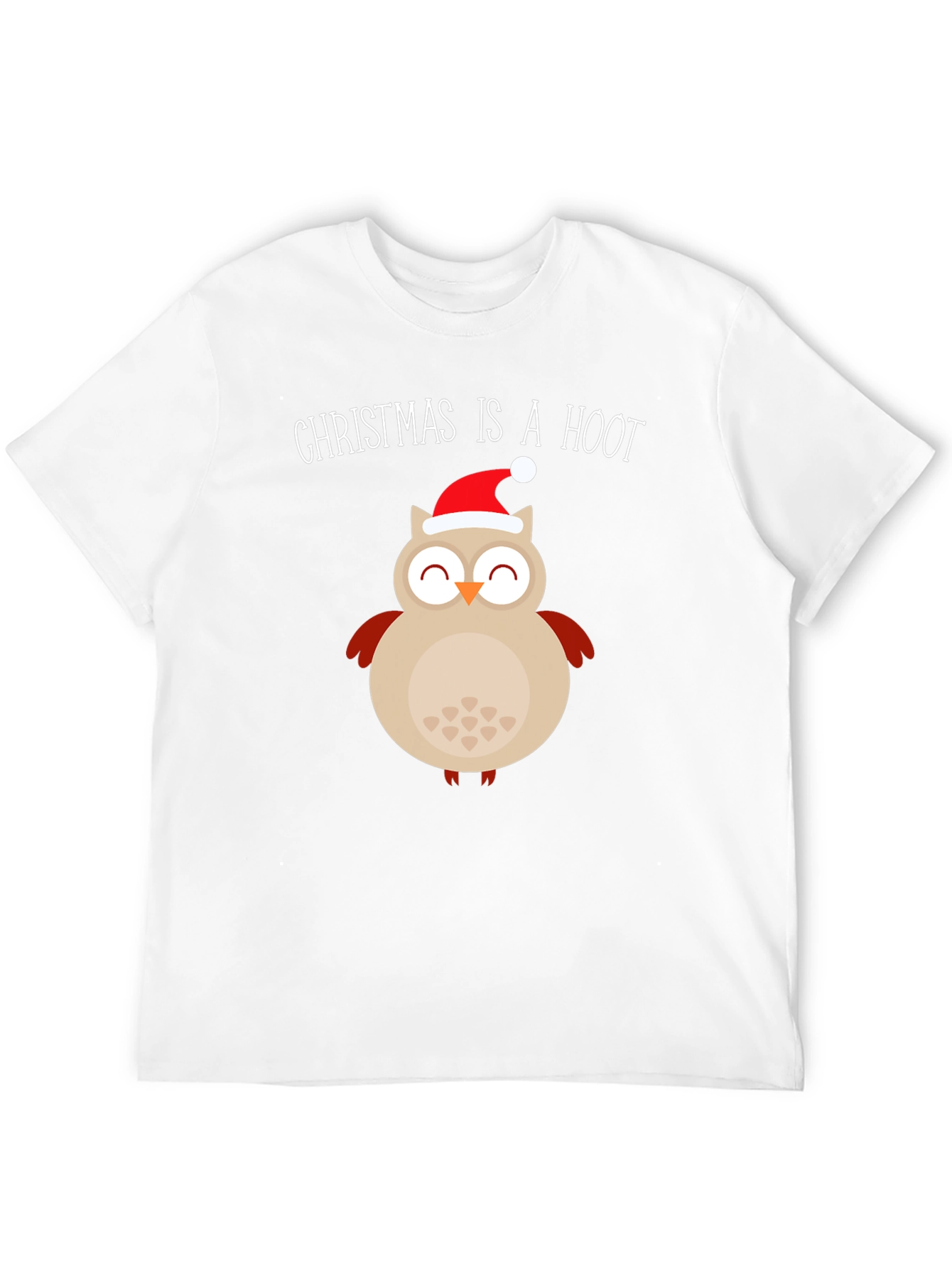 Christmas Owl T-Shirt - Christmas Is A Hoot Festive Tee