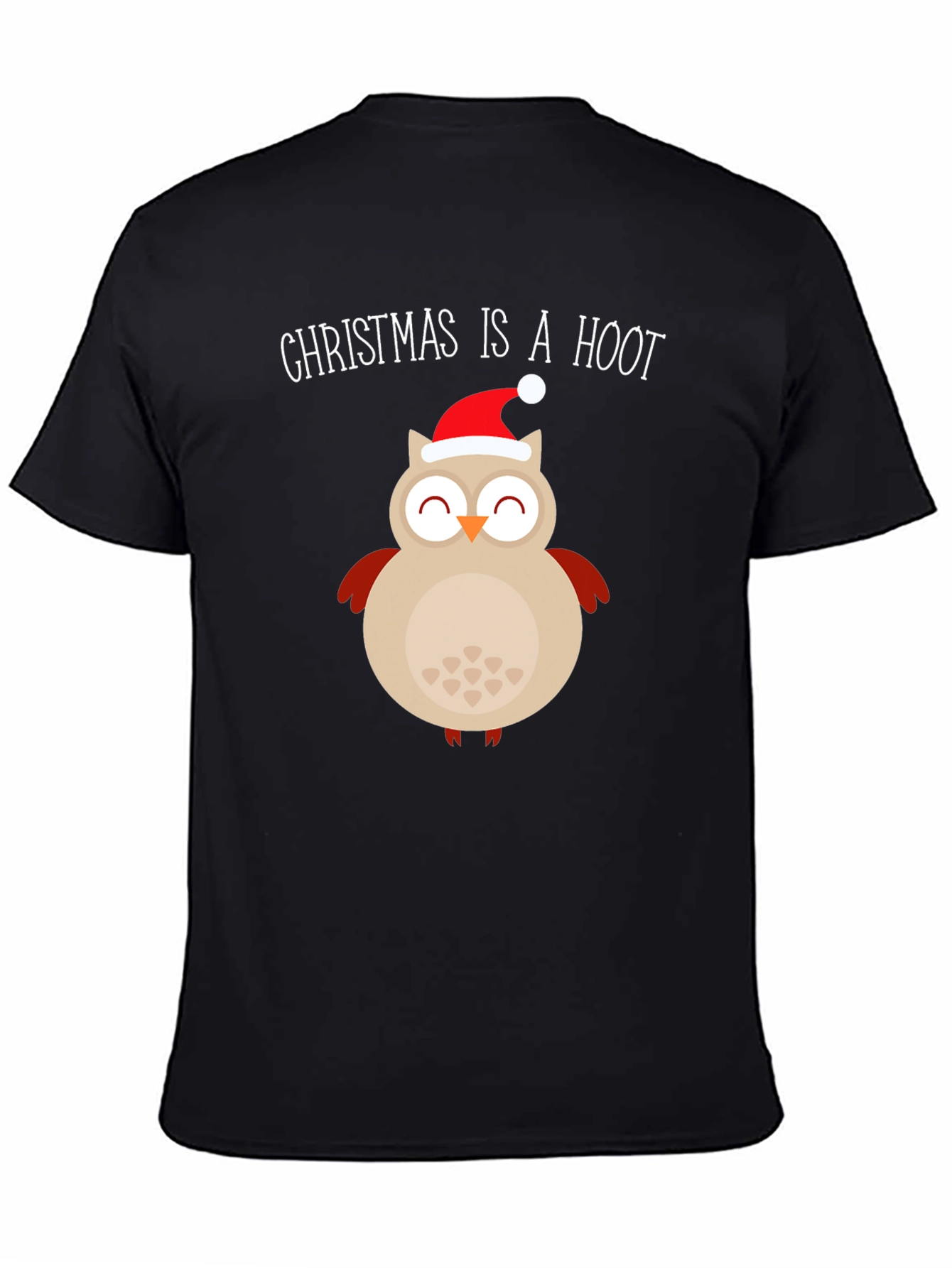 Christmas Owl T-Shirt - Christmas Is A Hoot Festive Tee