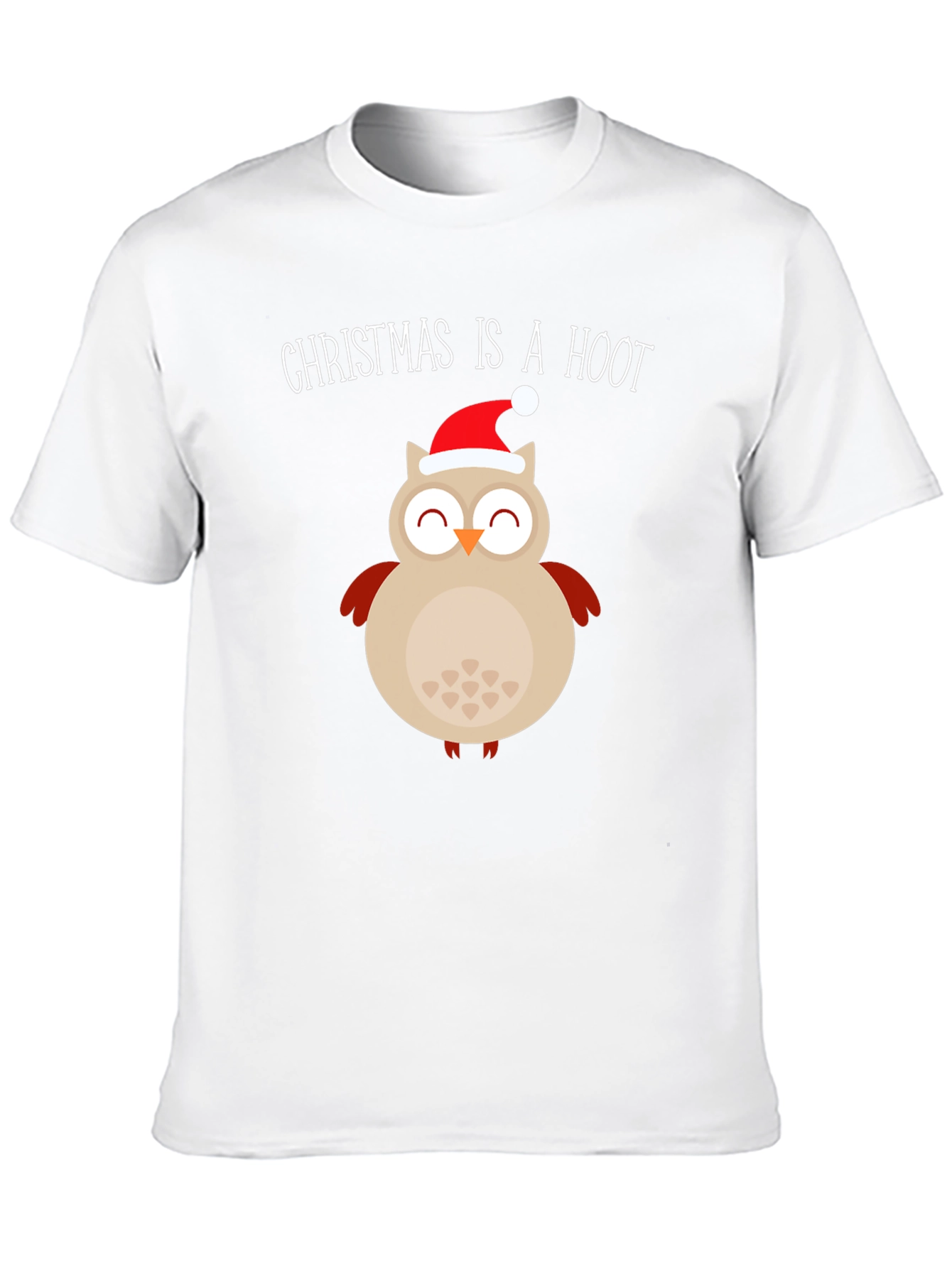 Christmas Owl T-Shirt - Christmas Is A Hoot Festive Tee