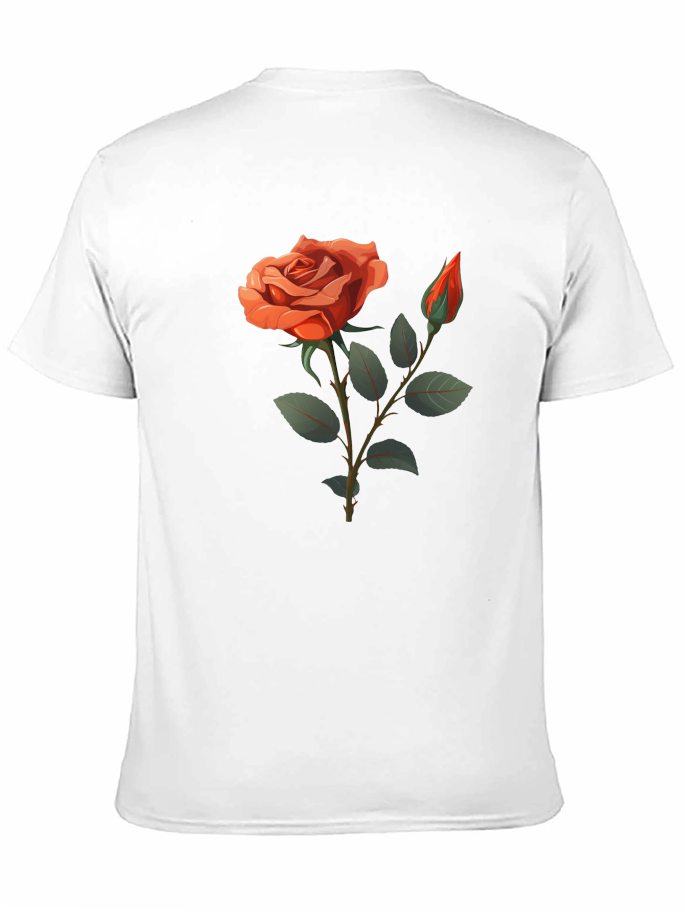 Rose Graphic T-Shirt - Elegant Floral Design
