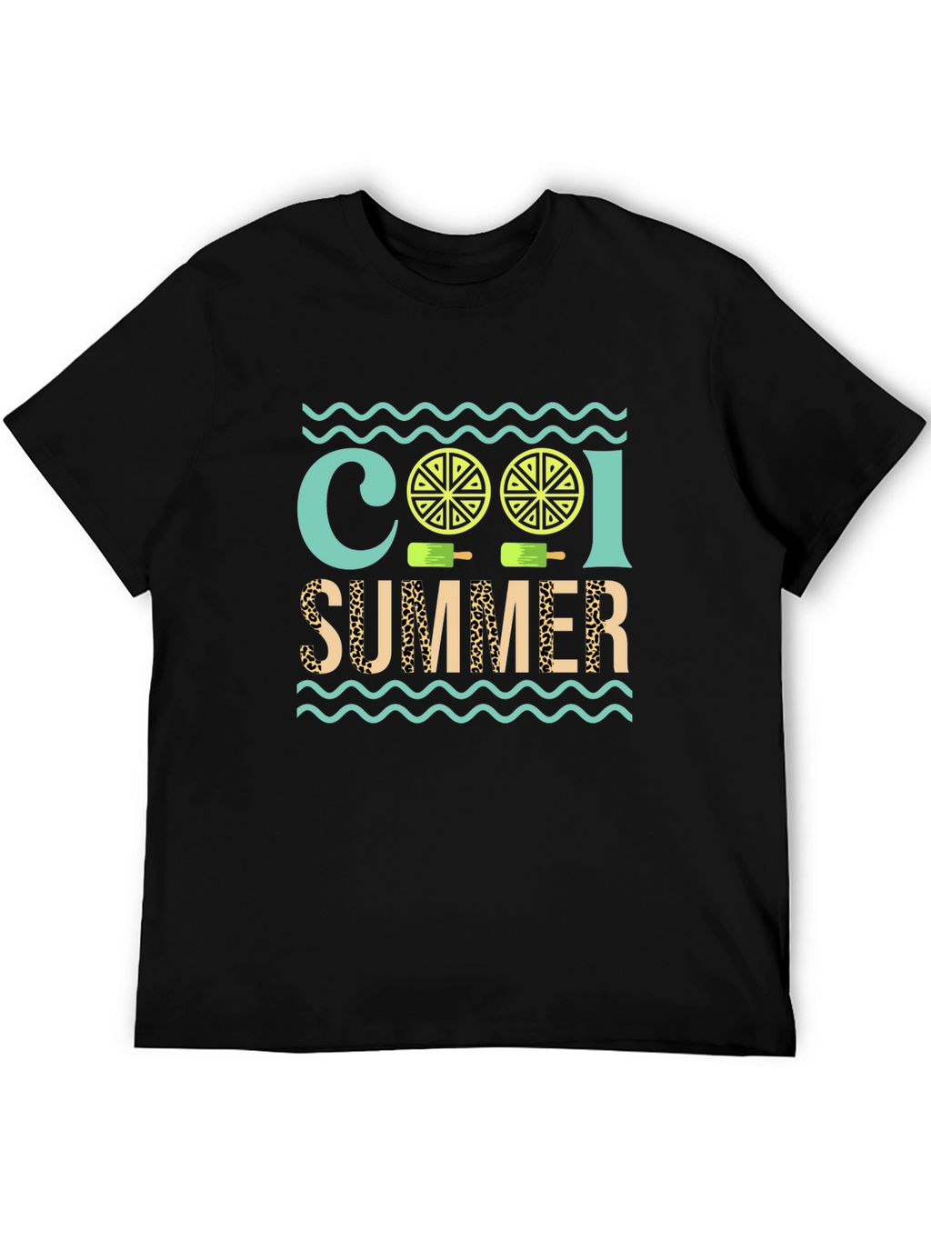 Cool Summer Graphic Tee - Black T-Shirt