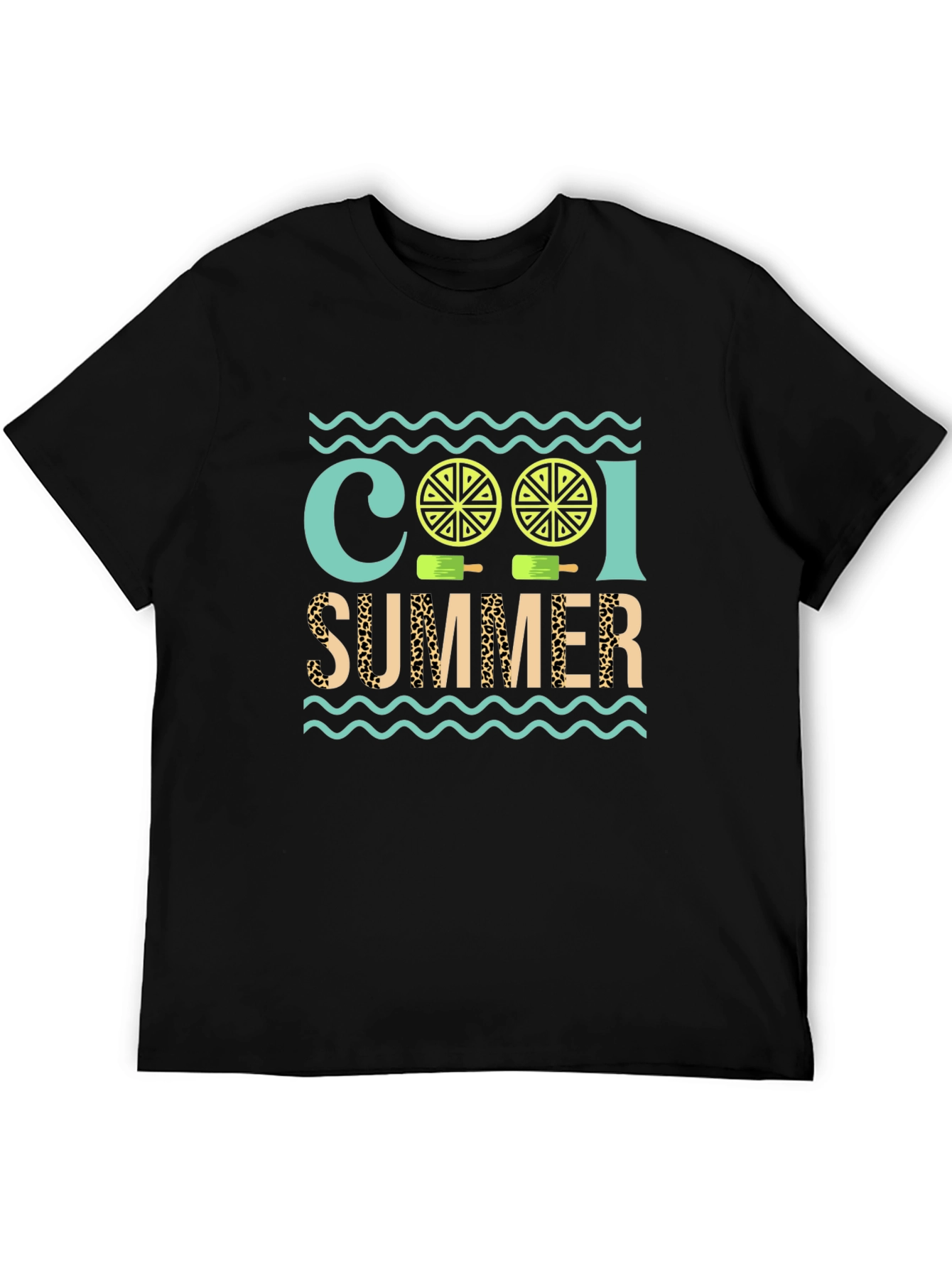 Cool Summer Graphic Tee - Black T-Shirt
