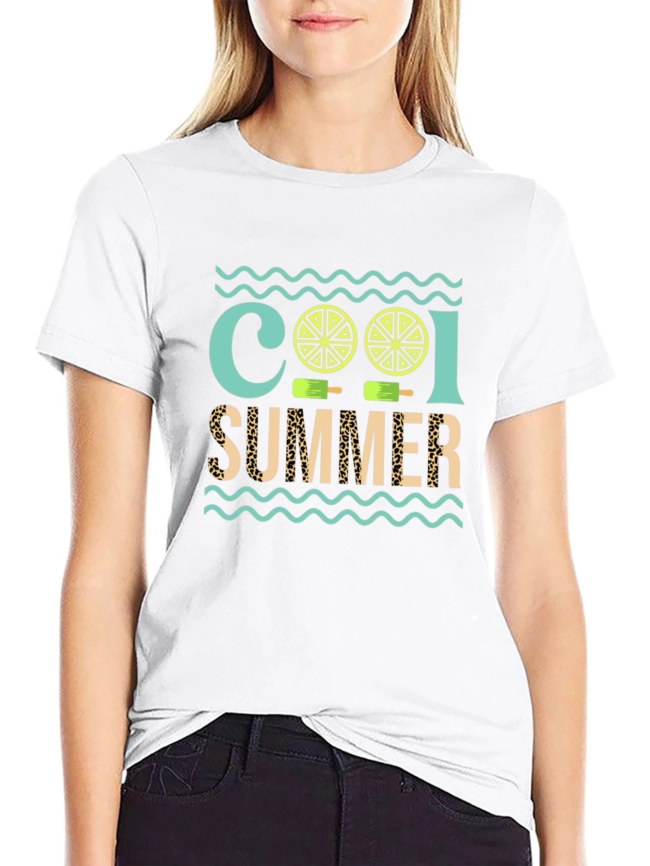 Cool Summer Graphic Tee - Black T-Shirt
