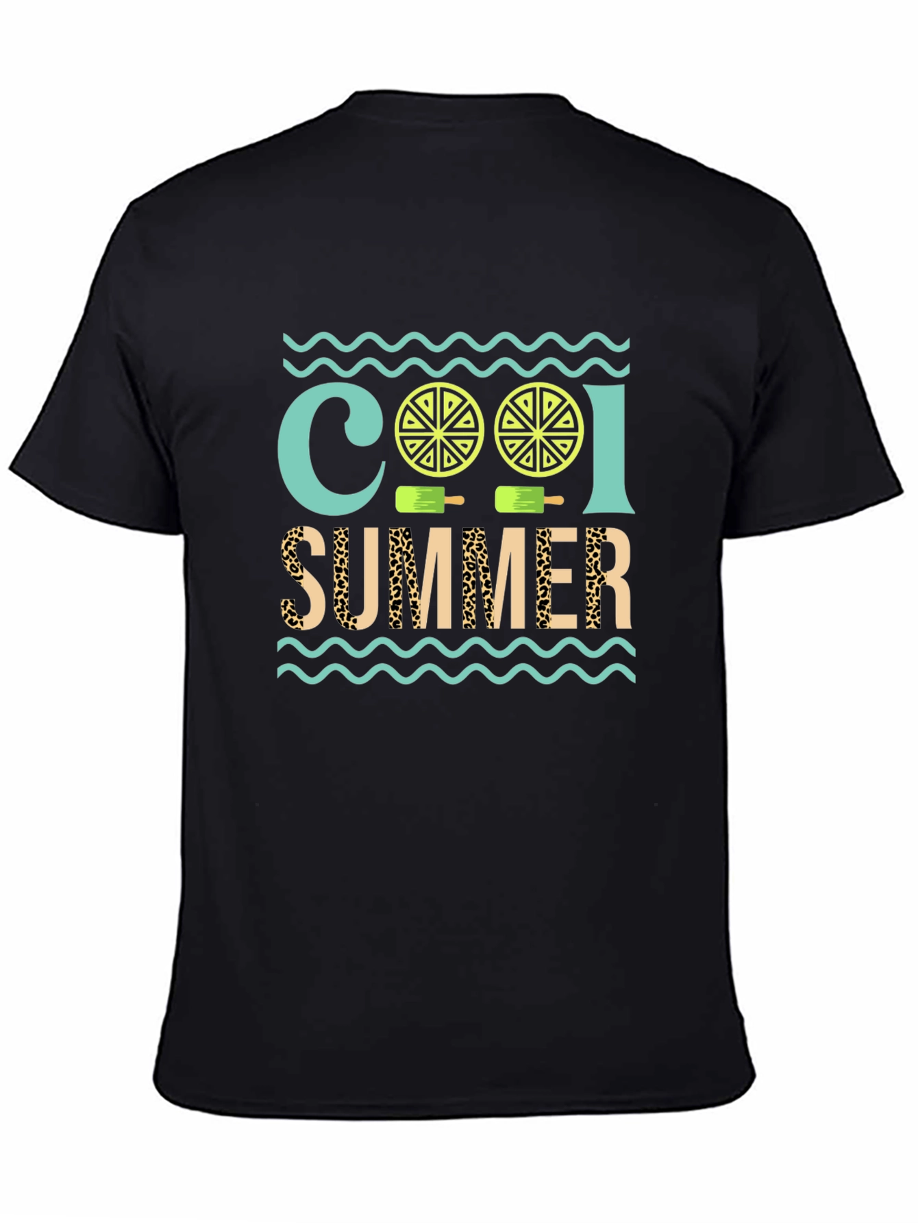 Cool Summer Graphic Tee - Black T-Shirt