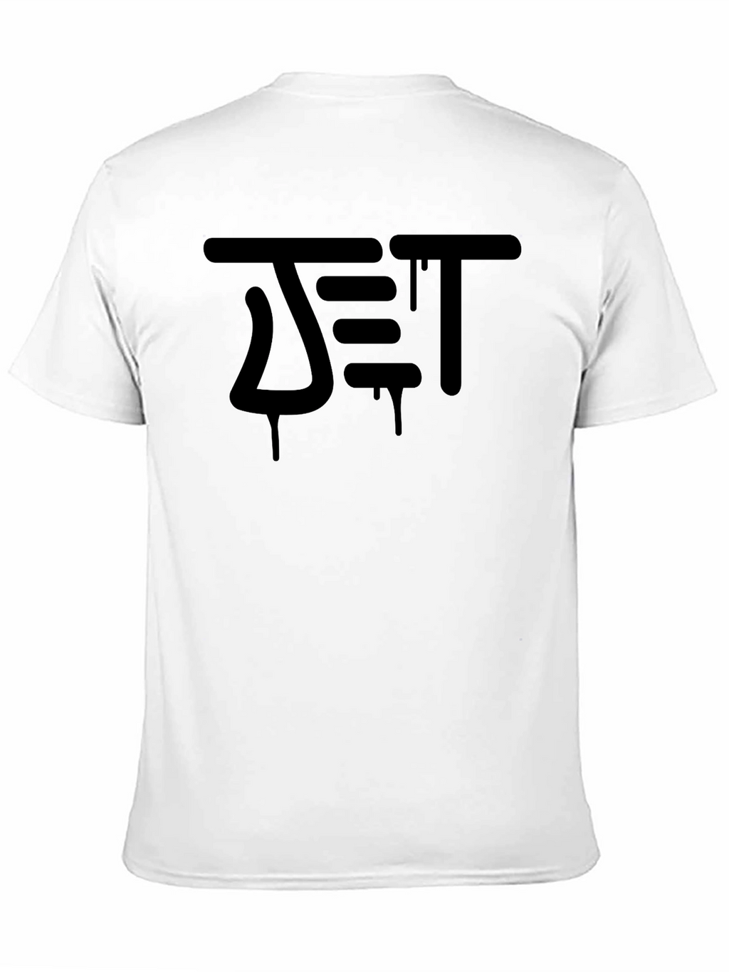Modern Graffiti Graphic Black T-Shirt