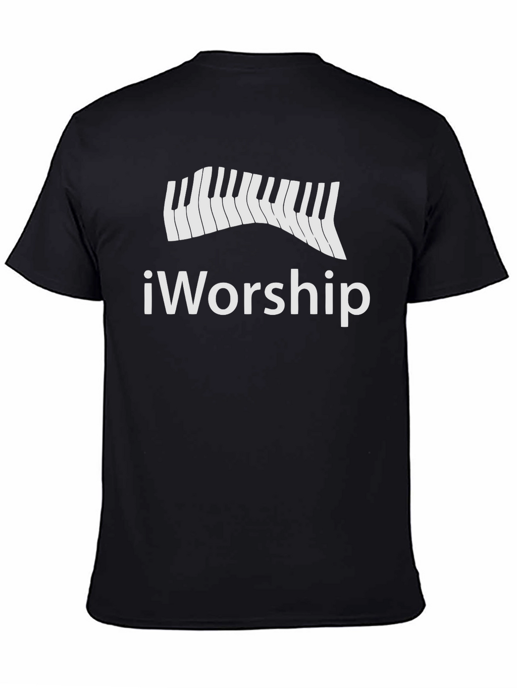iWorship Piano Keys Graphic Tee - Black