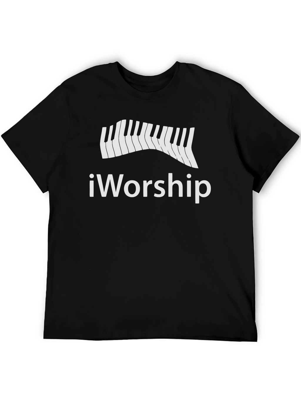 iWorship Piano Keys Graphic Tee - Black