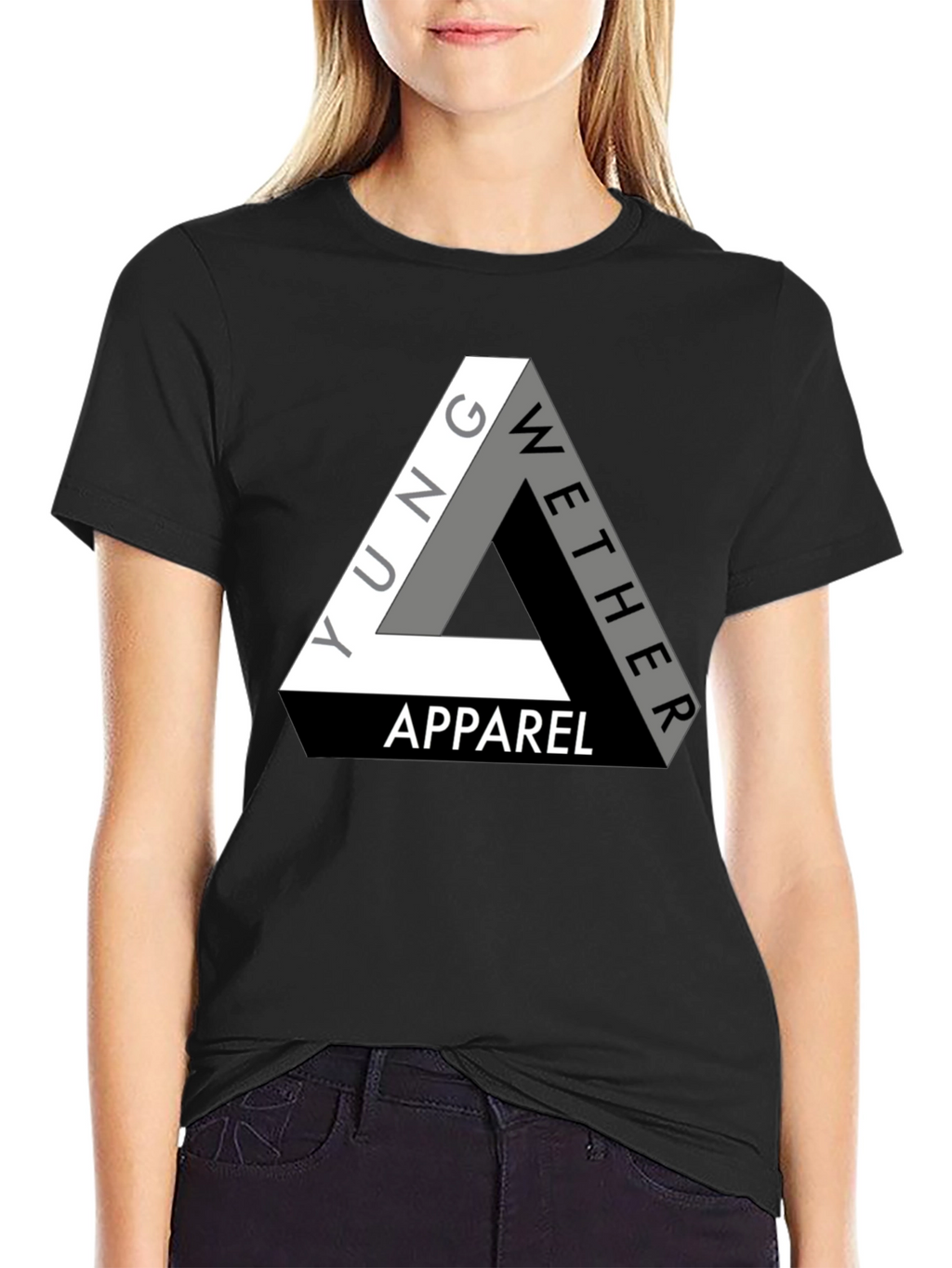Yung Wether Apparel T-Shirt - Modern Triangle Logo Tee