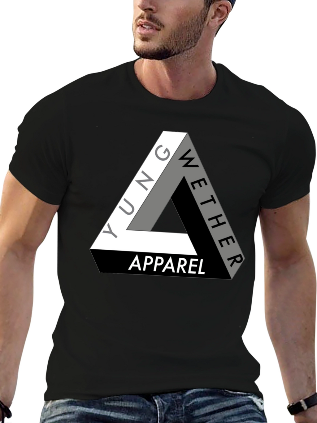 Yung Wether Apparel T-Shirt - Modern Triangle Logo Tee