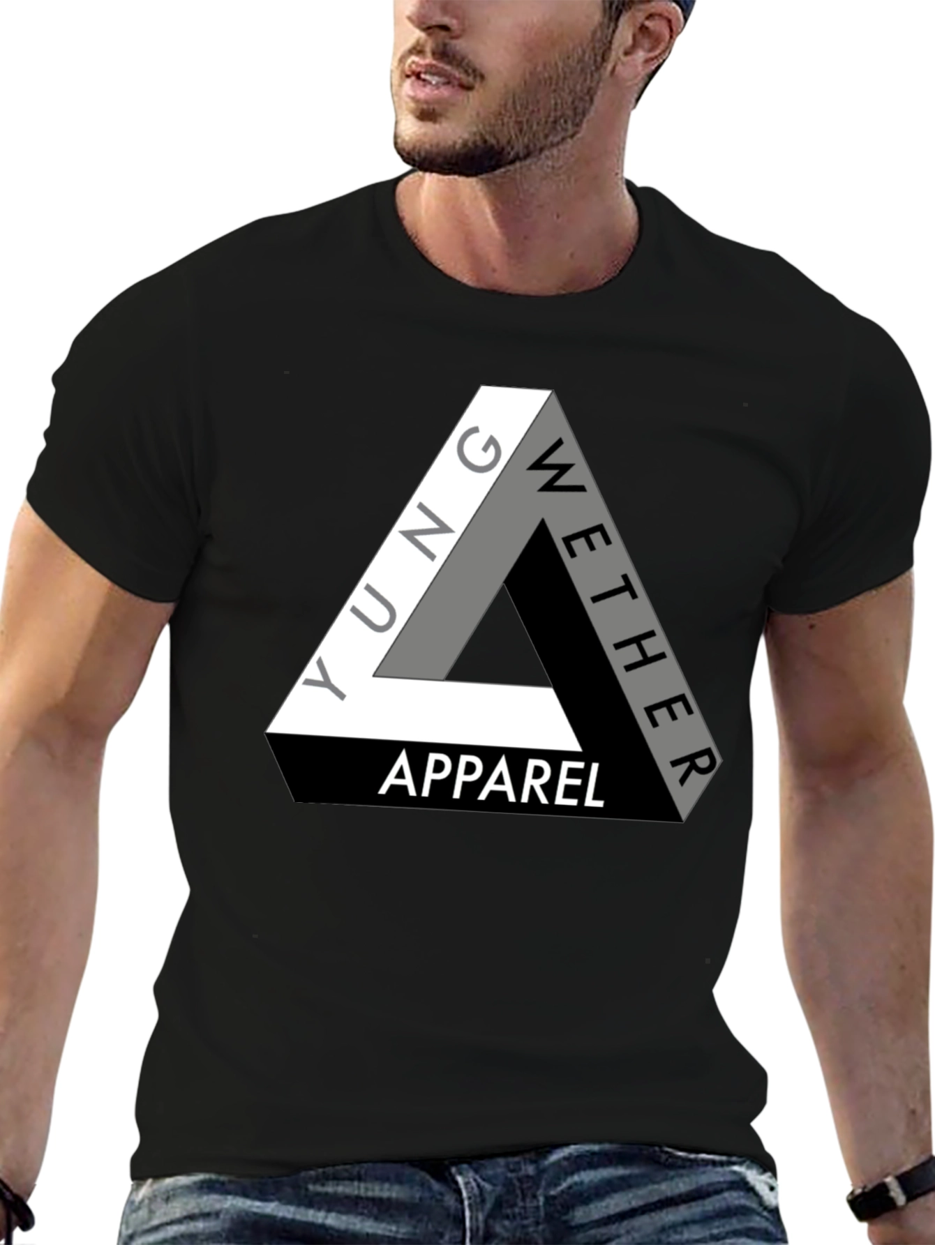 Yung Wether Apparel T-Shirt - Modern Triangle Logo Tee