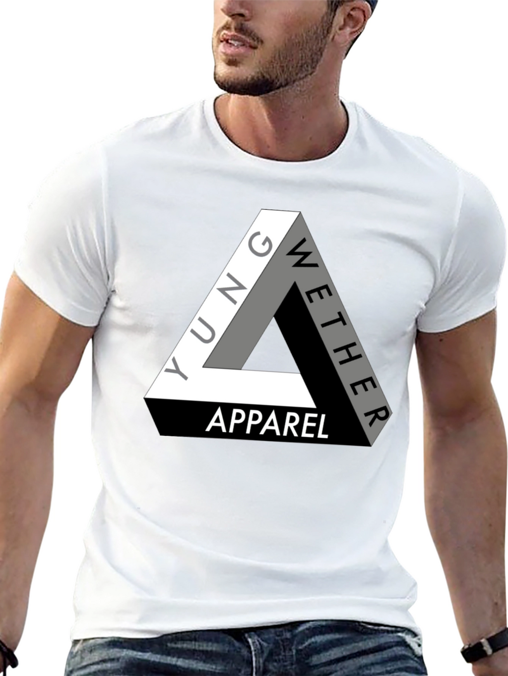 Yung Wether Apparel T-Shirt - Modern Triangle Logo Tee