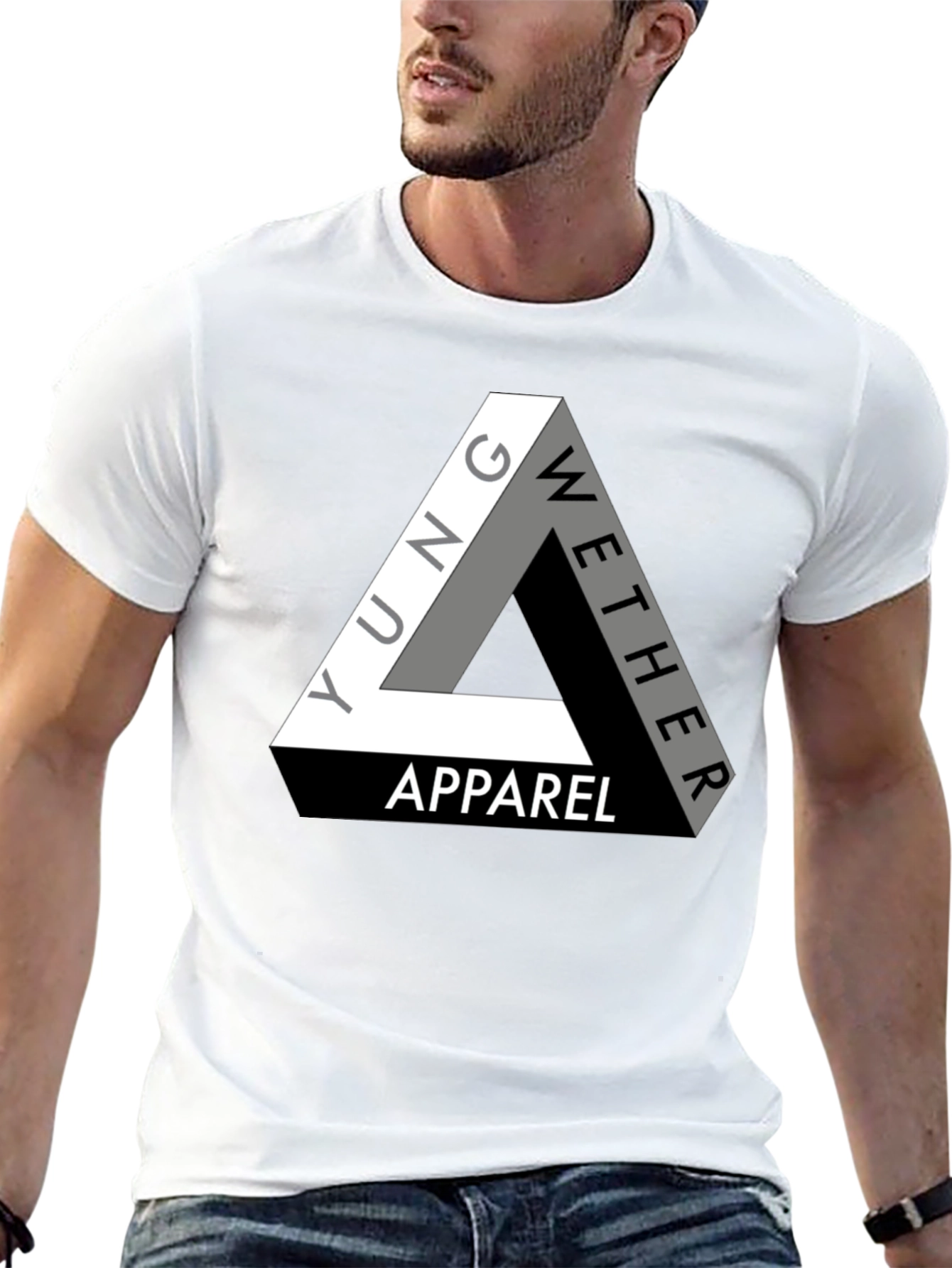 Yung Wether Apparel T-Shirt - Modern Triangle Logo Tee