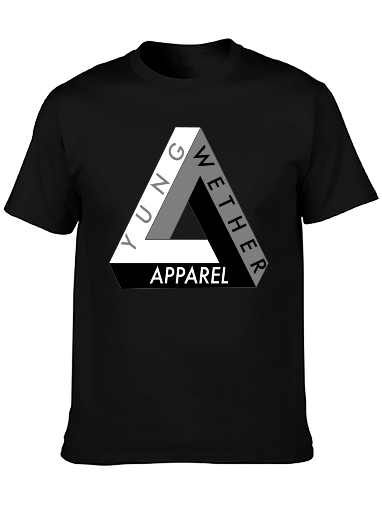Yung Wether Apparel T-Shirt - Modern Triangle Logo Tee