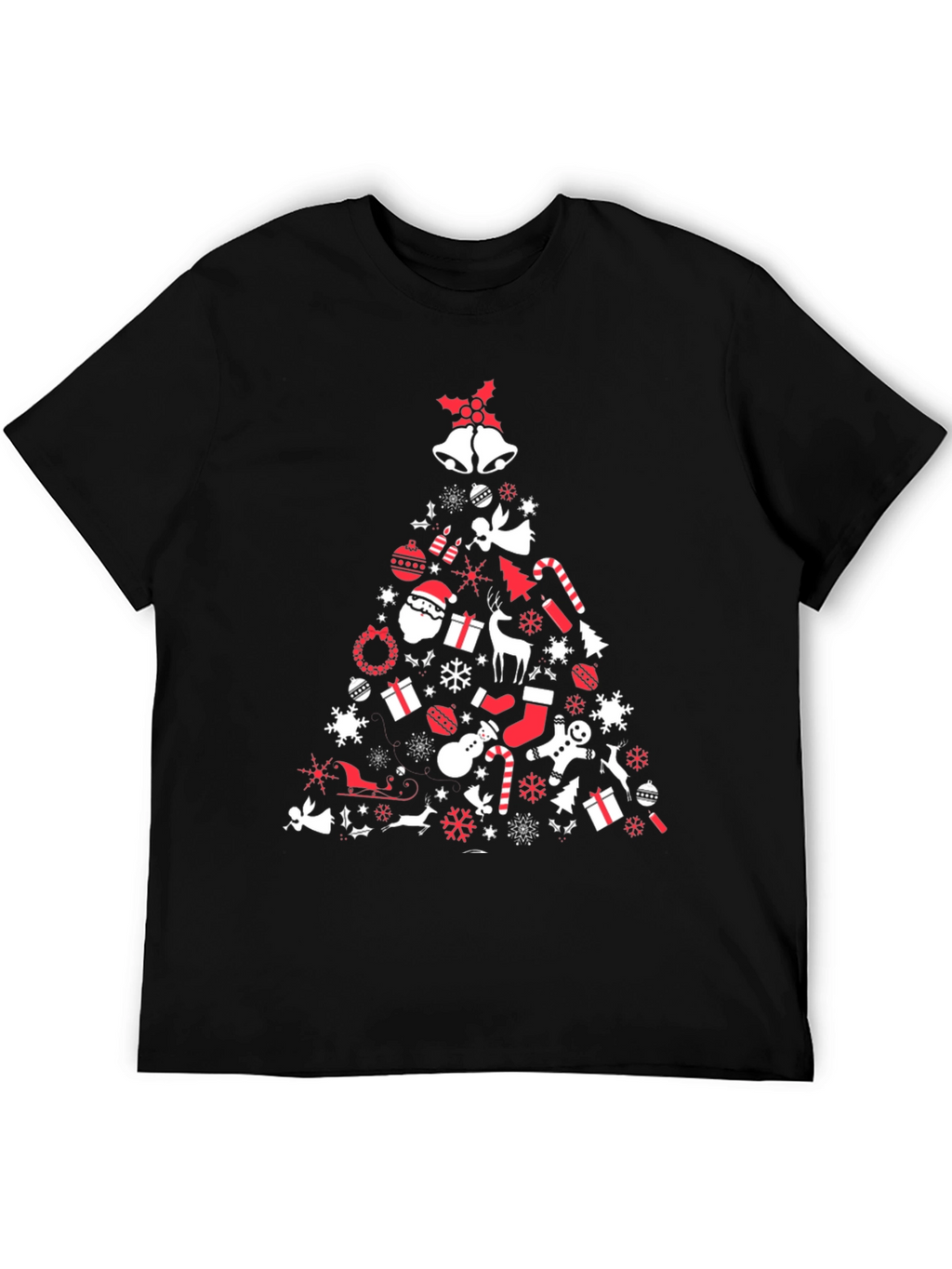 Christmas Tree Graphic Tee - Holiday Spirit Shirt