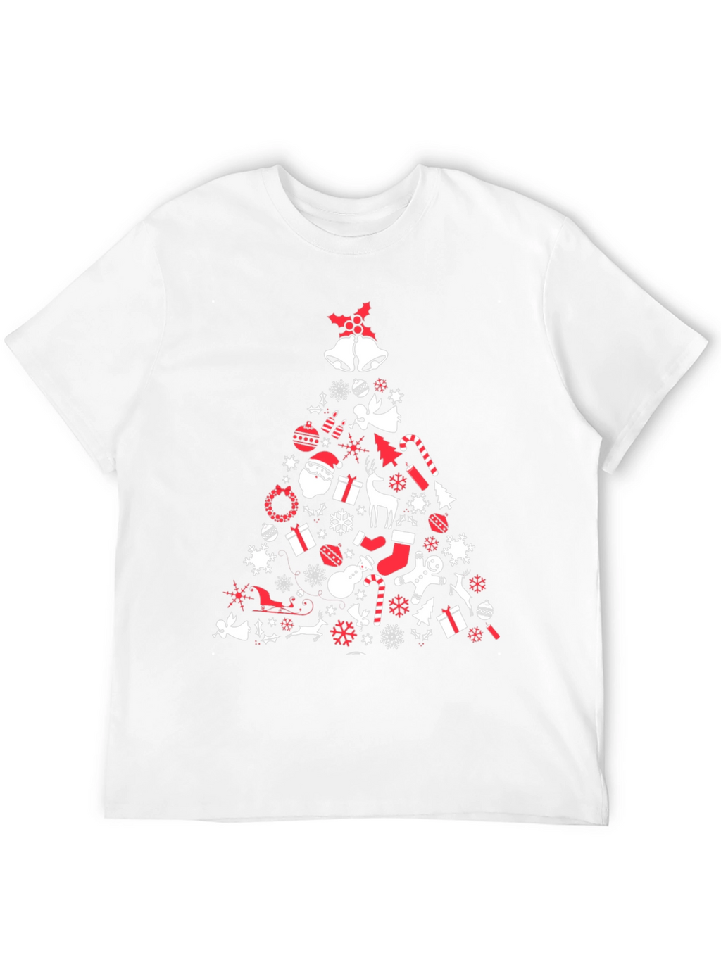 Christmas Tree Graphic Tee - Holiday Spirit Shirt