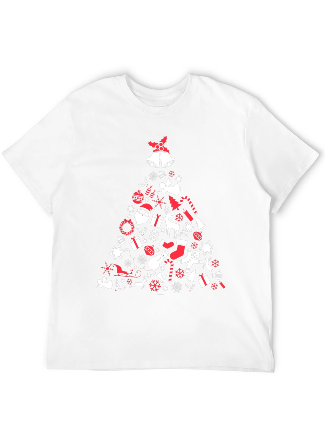 Christmas Tree Graphic Tee - Holiday Spirit Shirt