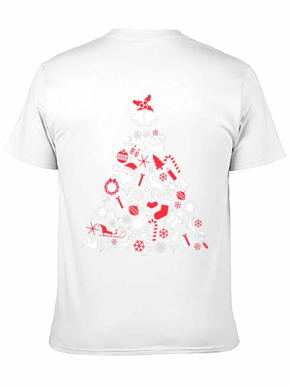 Christmas Tree Graphic Tee - Holiday Spirit Shirt