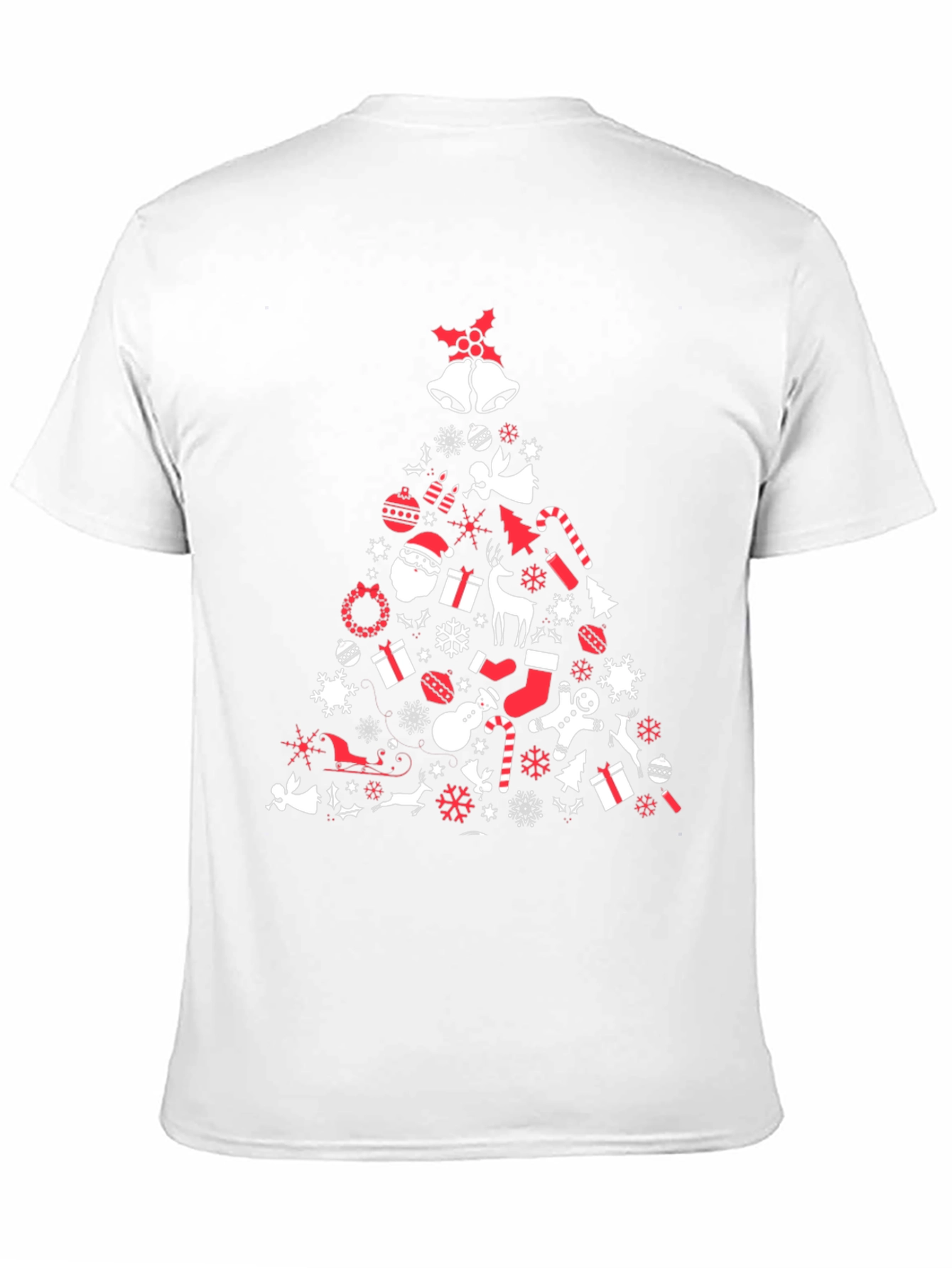 Christmas Tree Graphic Tee - Holiday Spirit Shirt