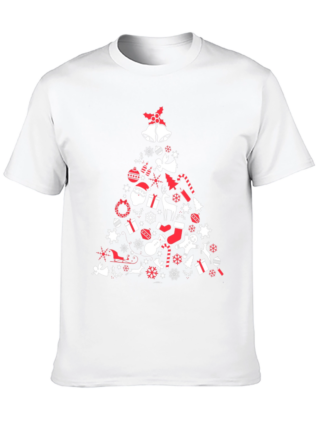 Christmas Tree Graphic Tee - Holiday Spirit Shirt