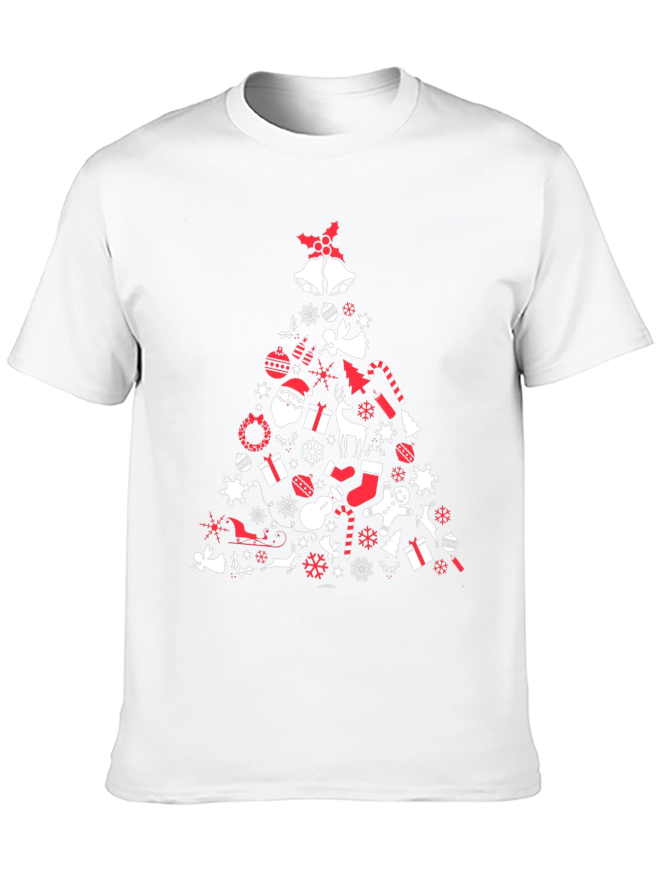 Christmas Tree Graphic Tee - Holiday Spirit Shirt