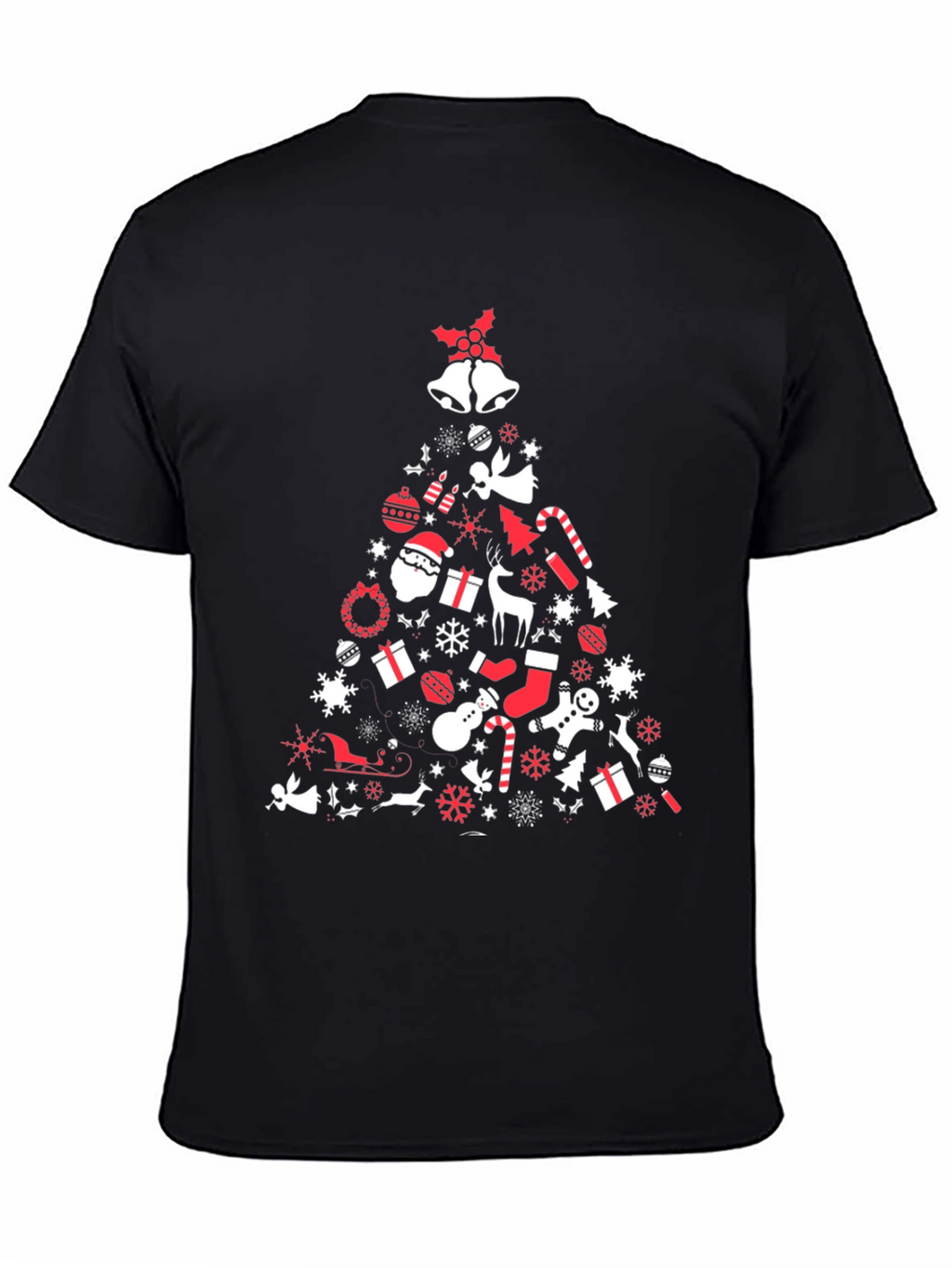 Christmas Tree Graphic Tee - Holiday Spirit Shirt