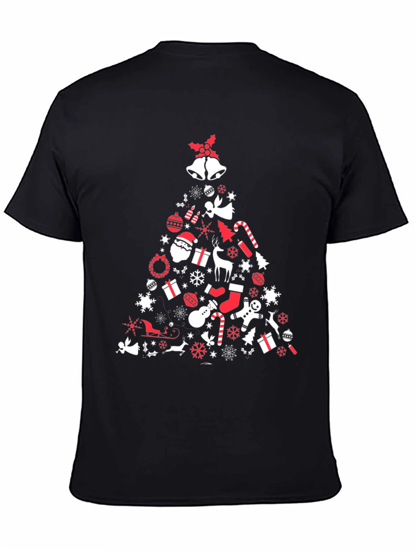 Christmas Tree Graphic Tee - Holiday Spirit Shirt