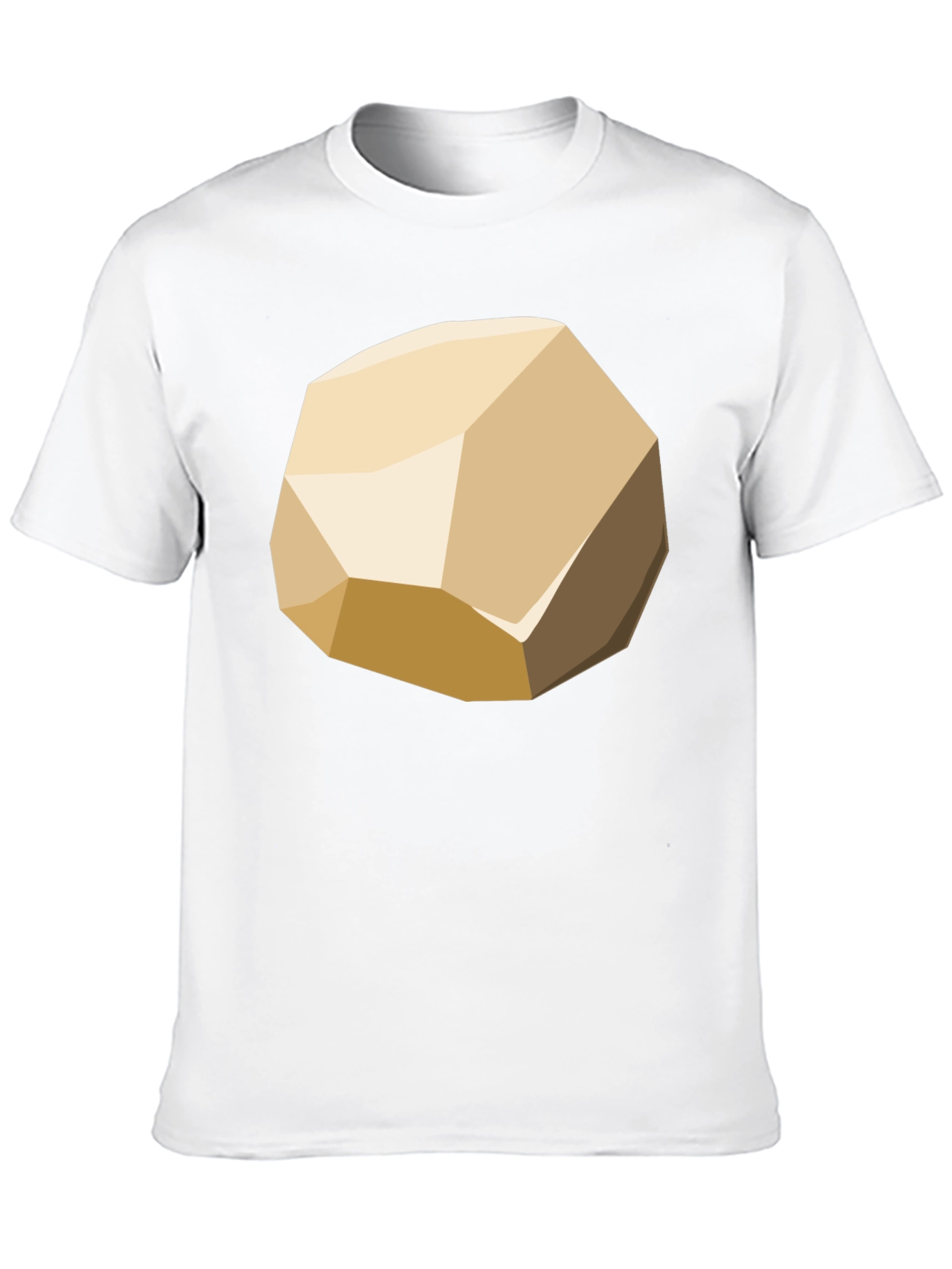 Geometric Rock Graphic Tee - Modern Casual Style