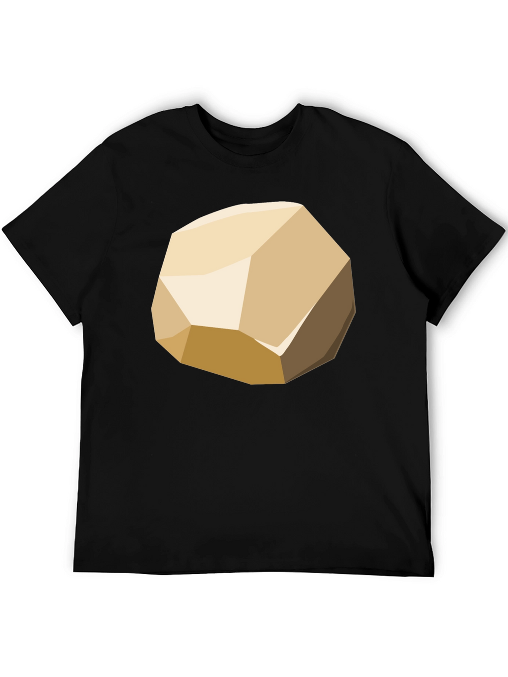Geometric Rock Graphic Tee - Modern Casual Style
