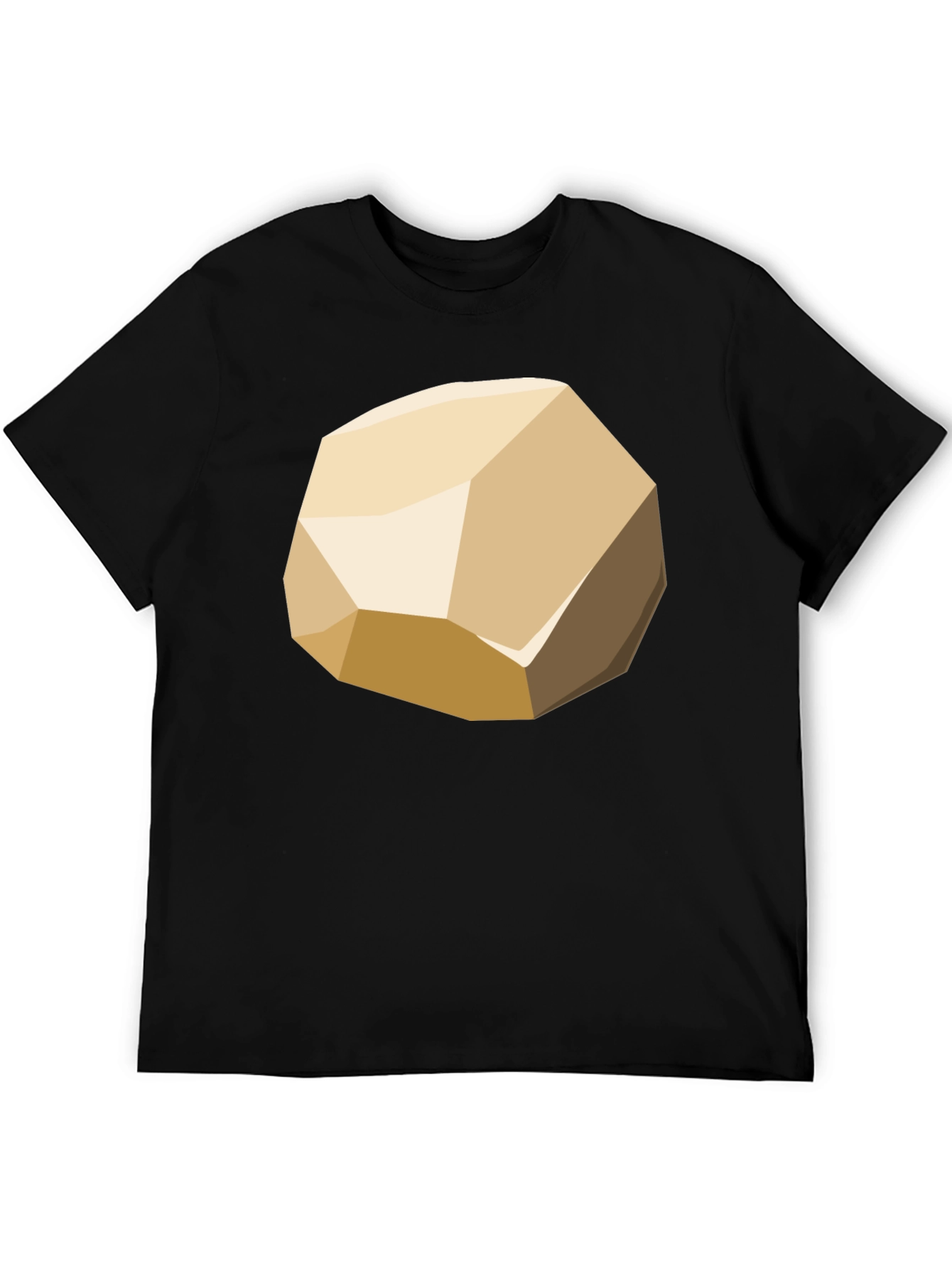 Geometric Rock Graphic Tee - Modern Casual Style