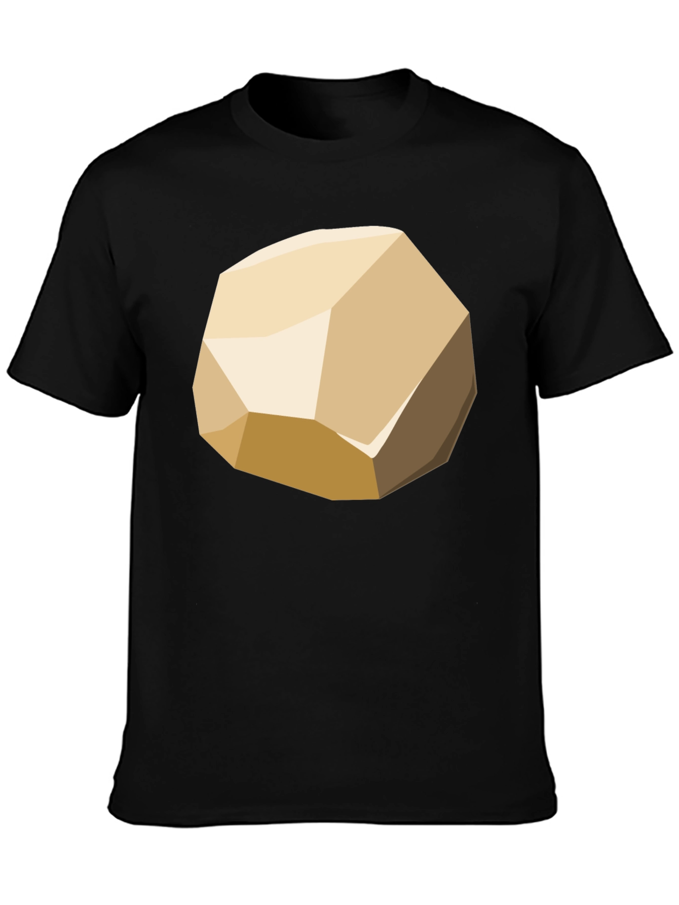 Geometric Rock Graphic Tee - Modern Casual Style