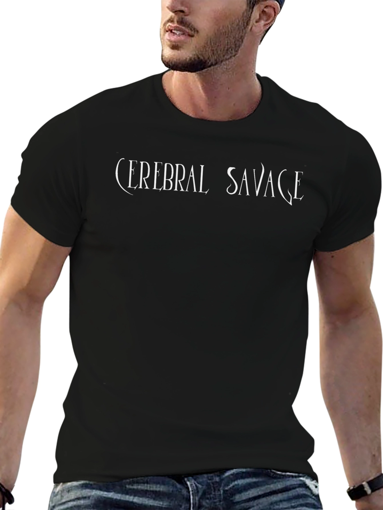Cerebral Savage Black Graphic Tee
