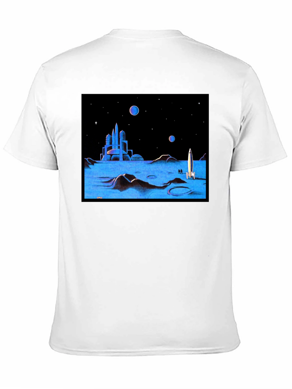 Retro Sci-Fi Moonscape Graphic Tee