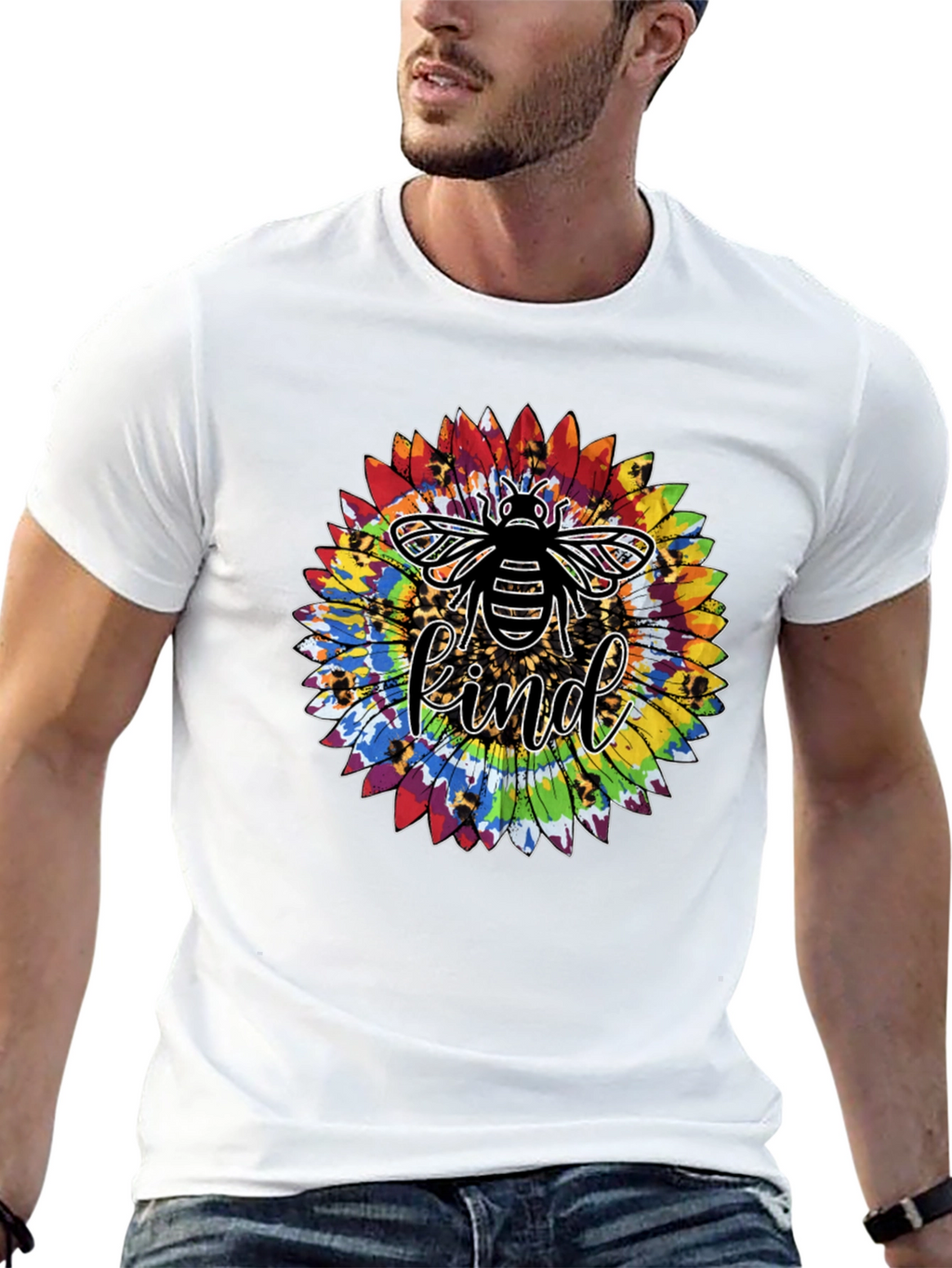 Bee Kind Sunflower Graphic Tee