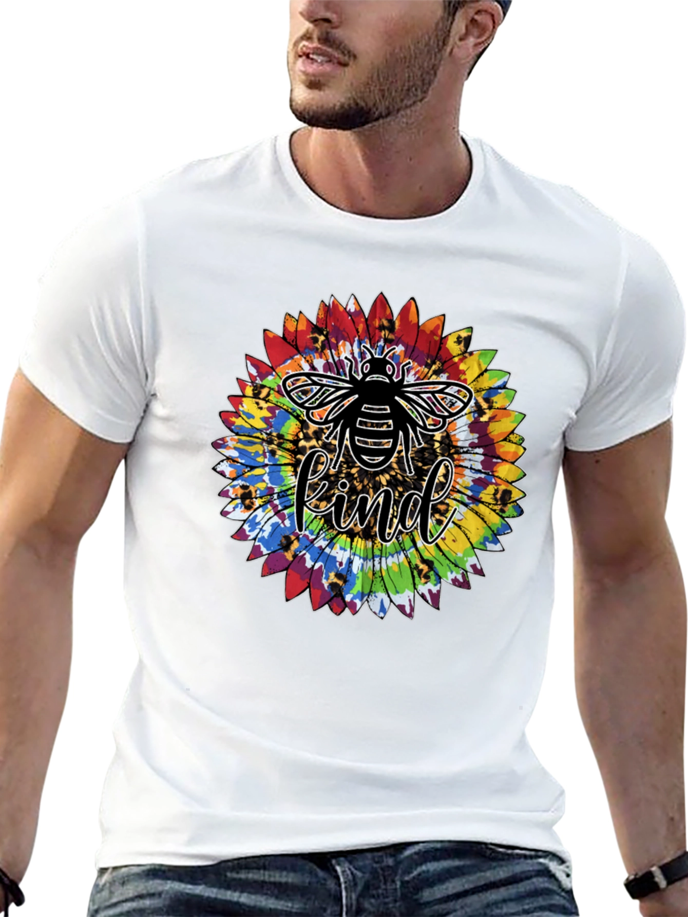 Bee Kind Sunflower Graphic Tee