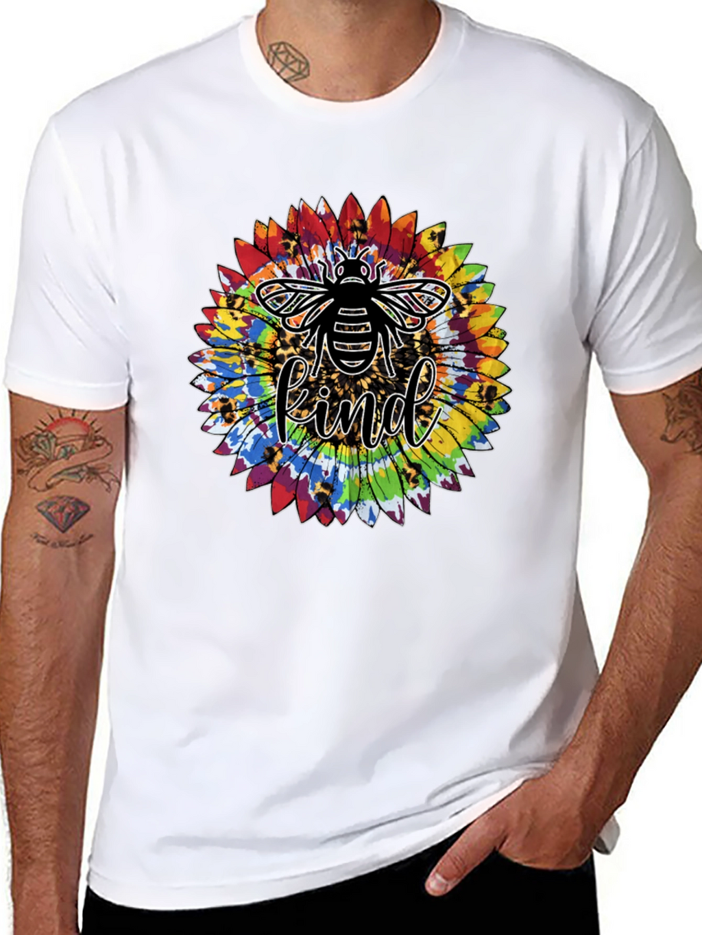 Bee Kind Sunflower Graphic Tee