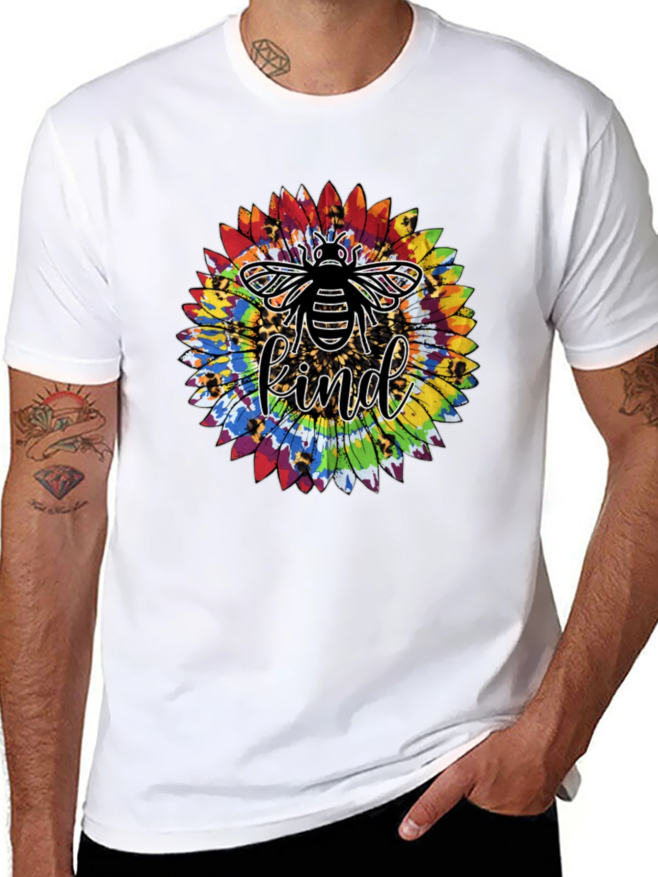 Bee Kind Sunflower Graphic Tee