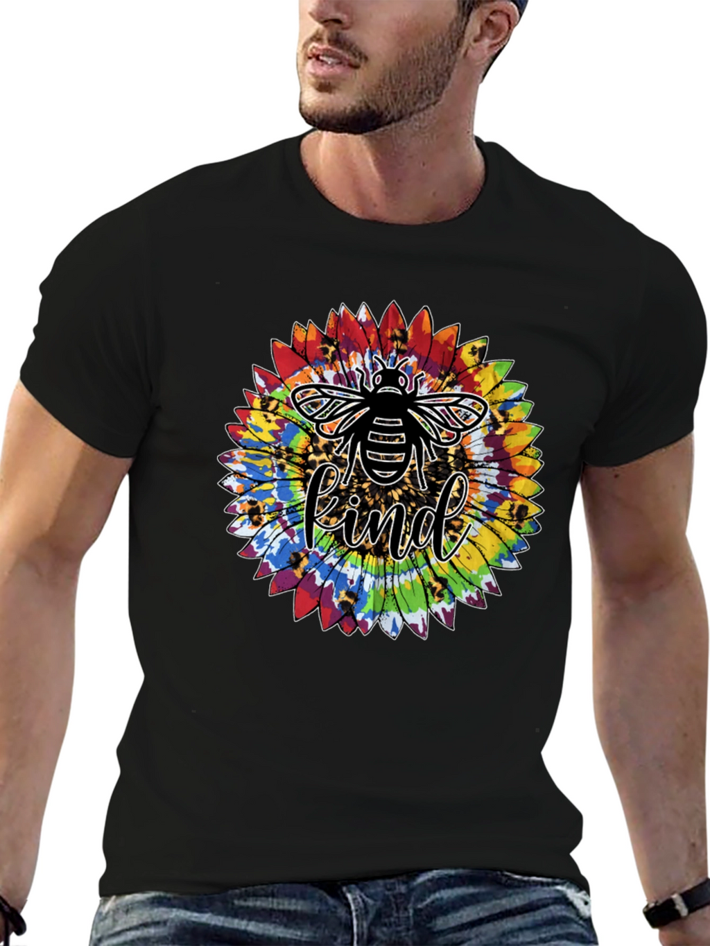 Bee Kind Sunflower Graphic Tee