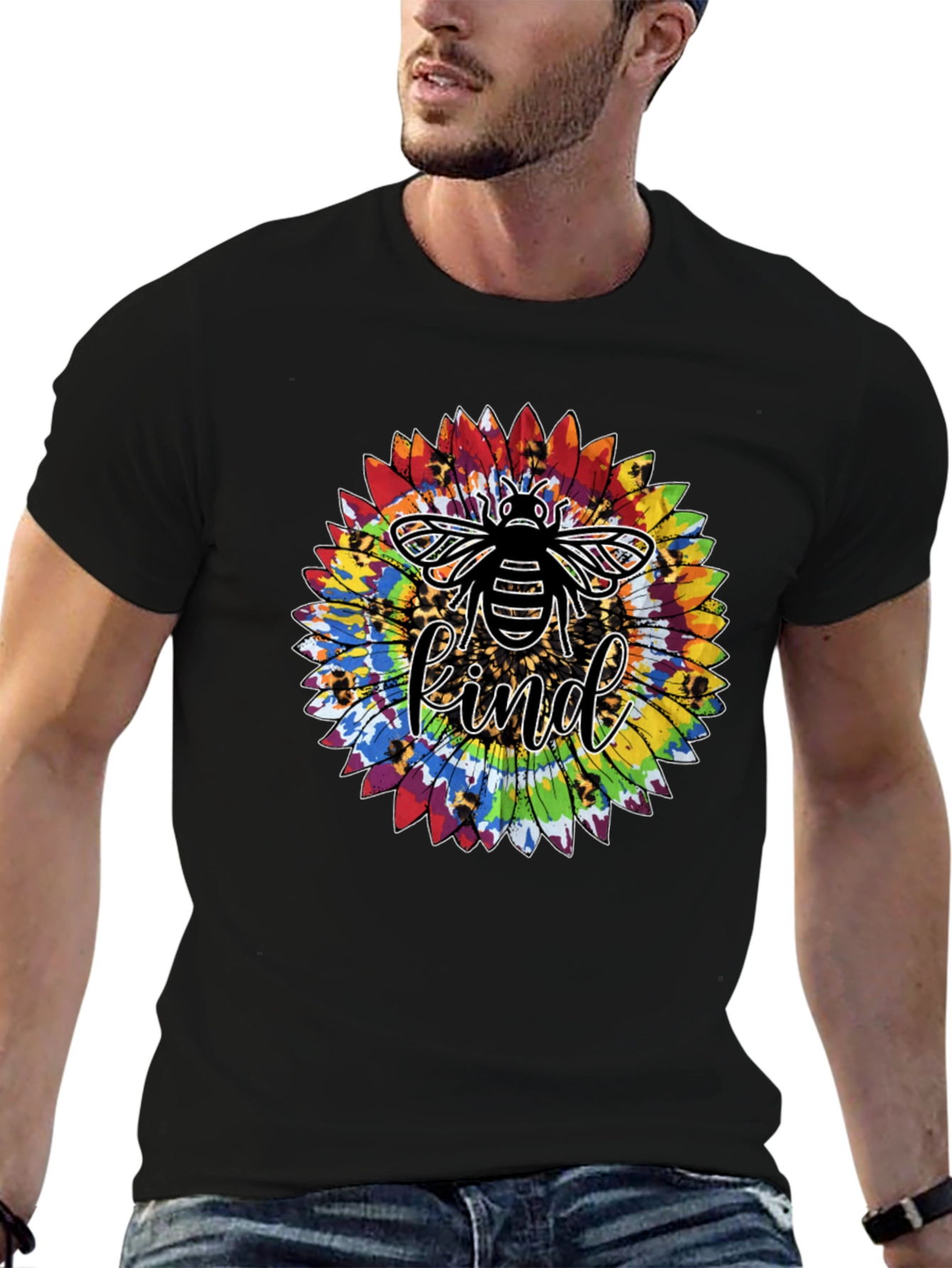 Bee Kind Sunflower Graphic Tee