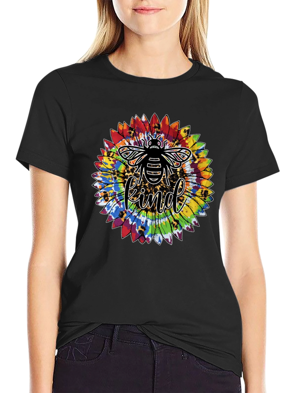 Bee Kind Sunflower Graphic Tee