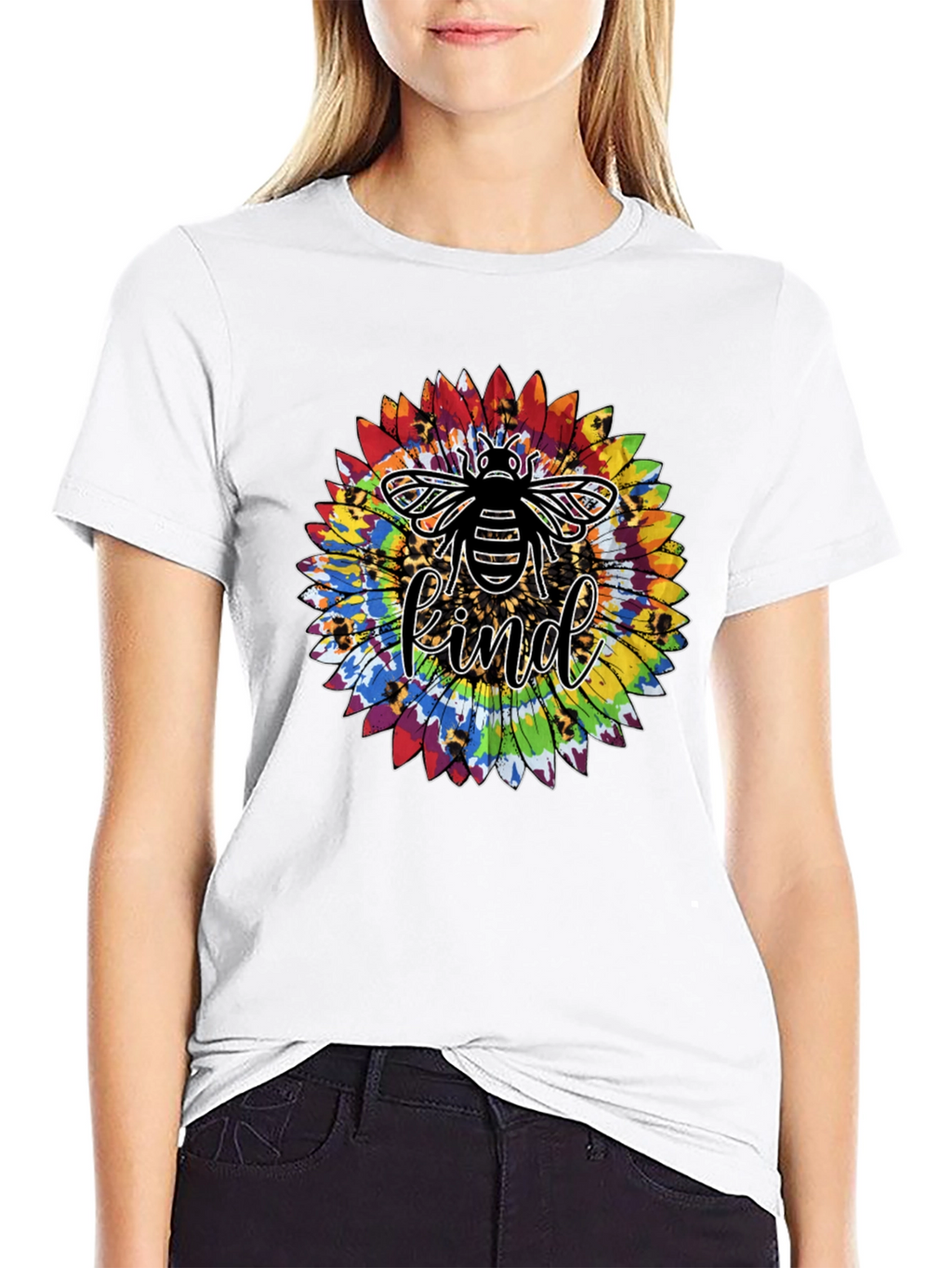 Bee Kind Sunflower Graphic Tee