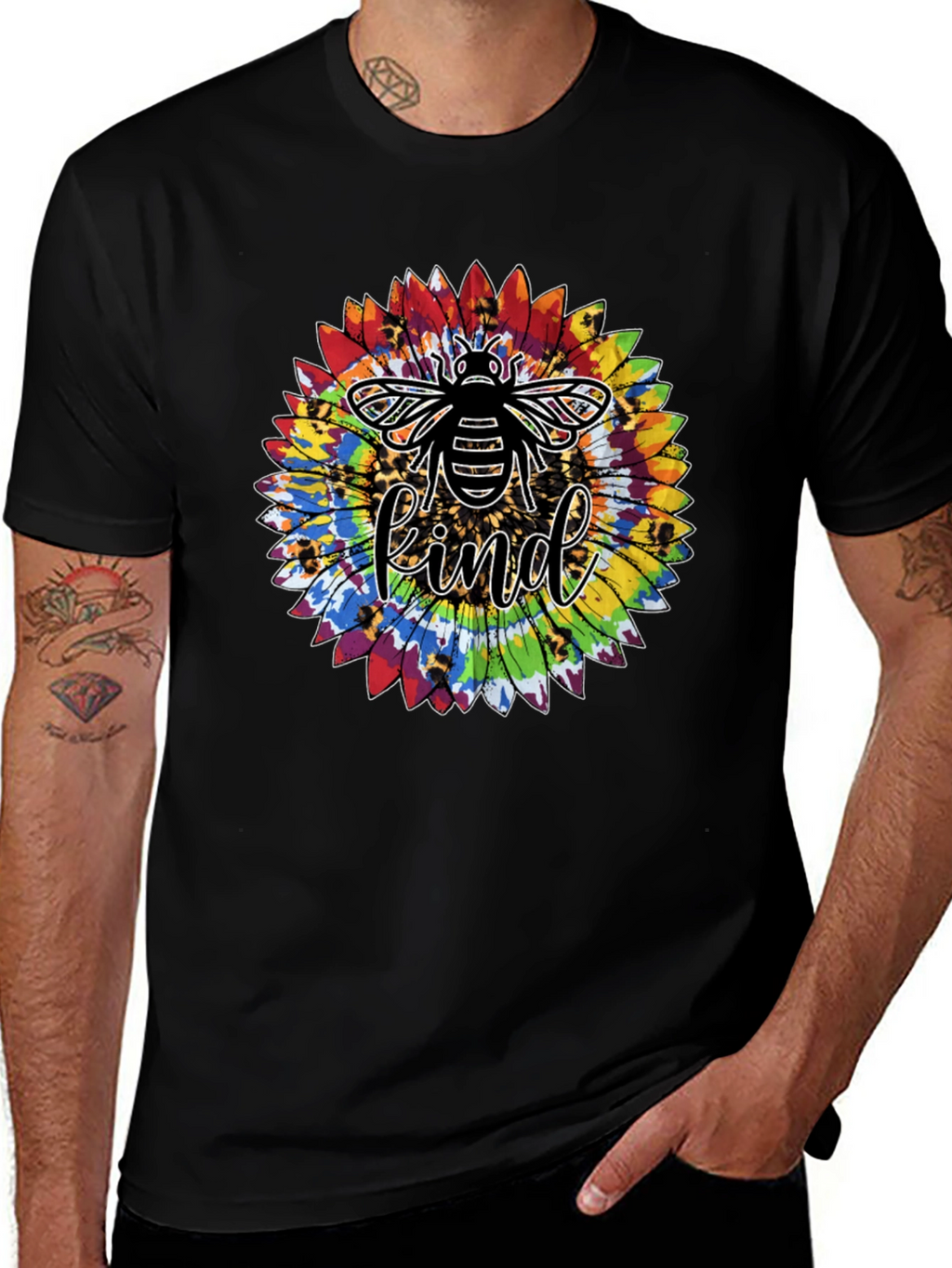Bee Kind Sunflower Graphic Tee