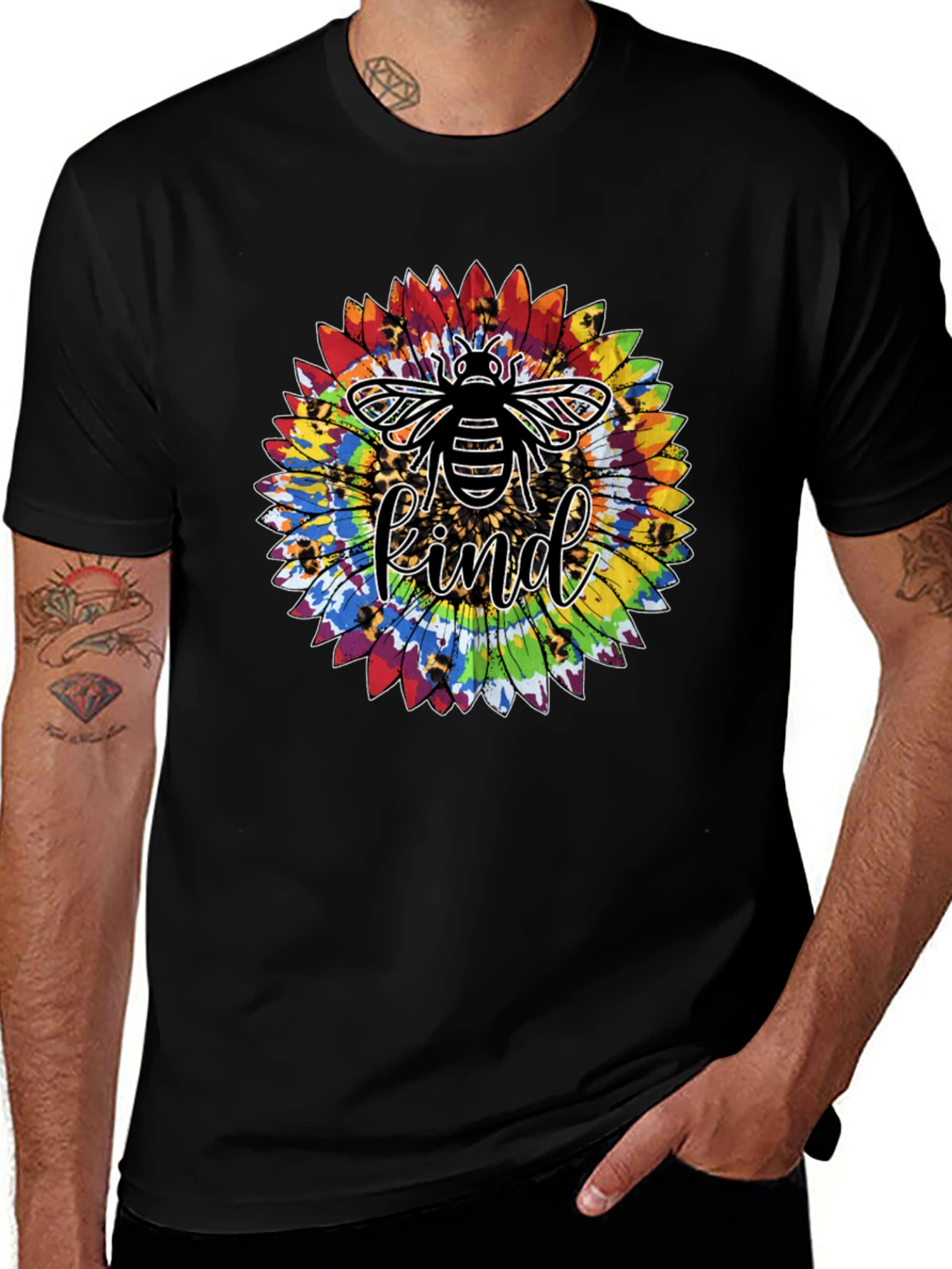 Bee Kind Sunflower Graphic Tee