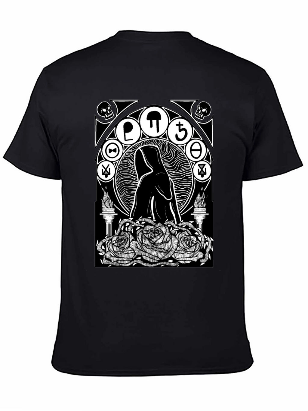 Occult Rose T-Shirt - Gothic Graphic Tee